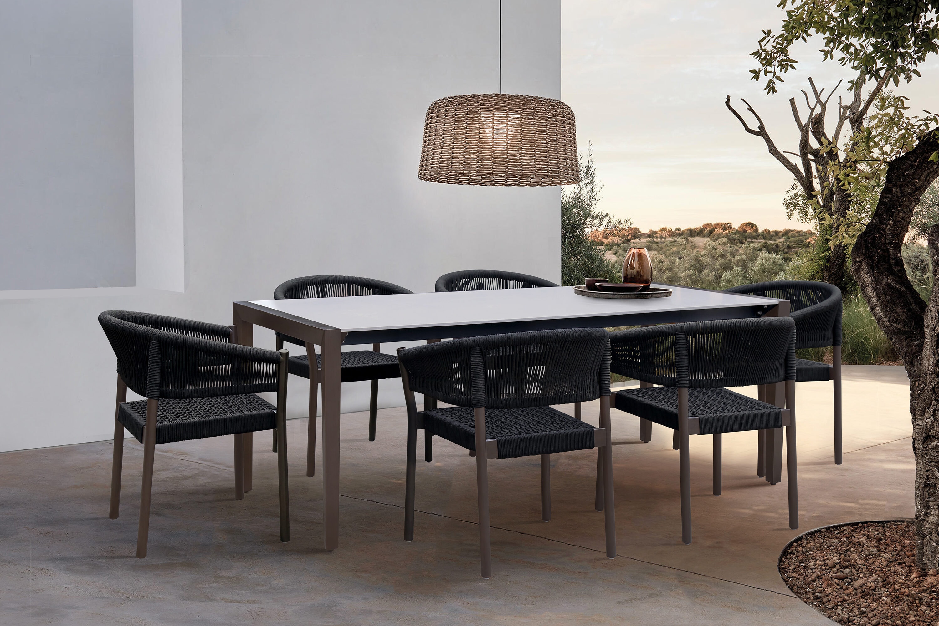 Armen Living SETFLDIDK7DOBL Patio-Dining-Sets - View #2
