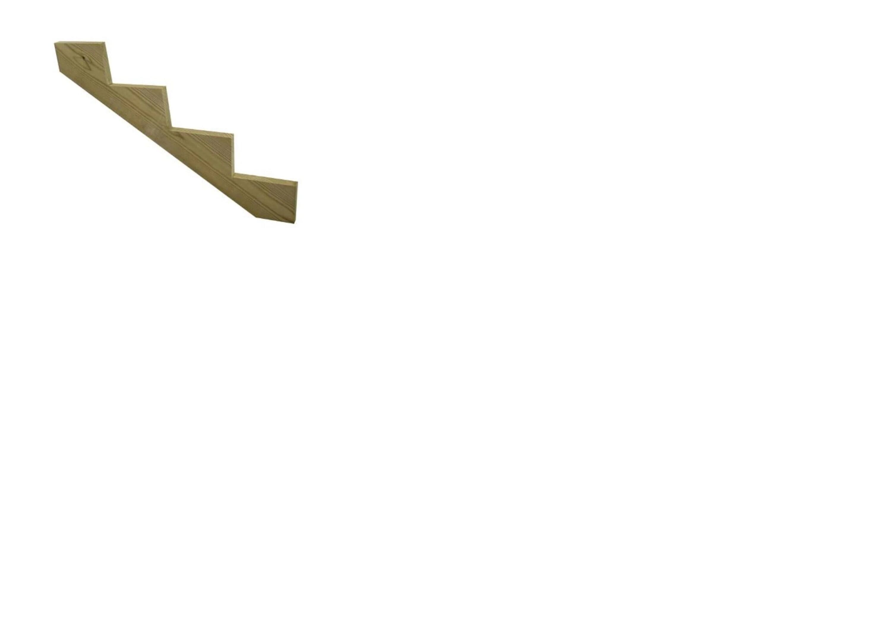 Severe Weather STR4212 4 -Steps Pressure Treated Southern yellow pine Wood Outdoor Stair Stringer