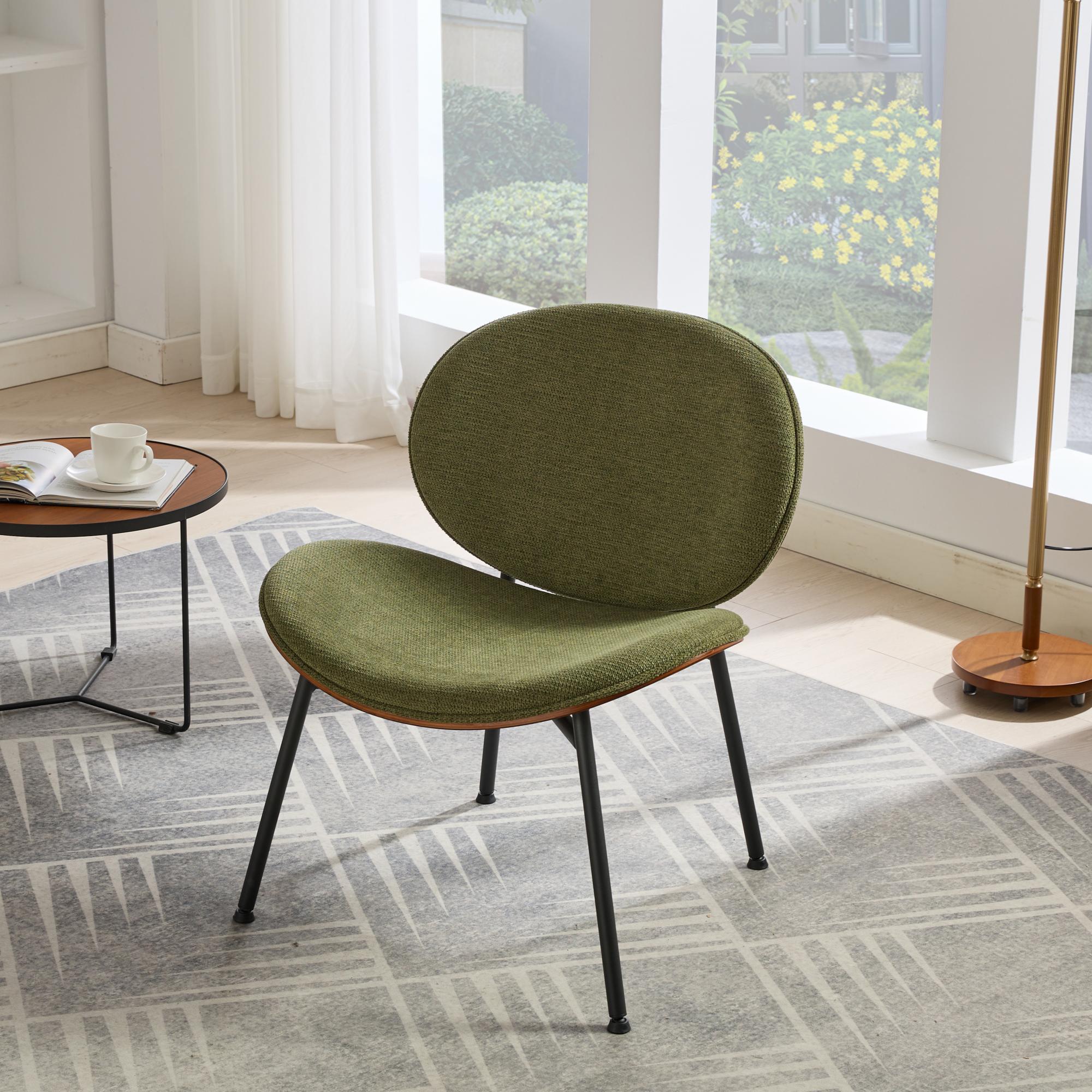Bayfeve 26.77-in W Modern Green Nylon Accent Chair