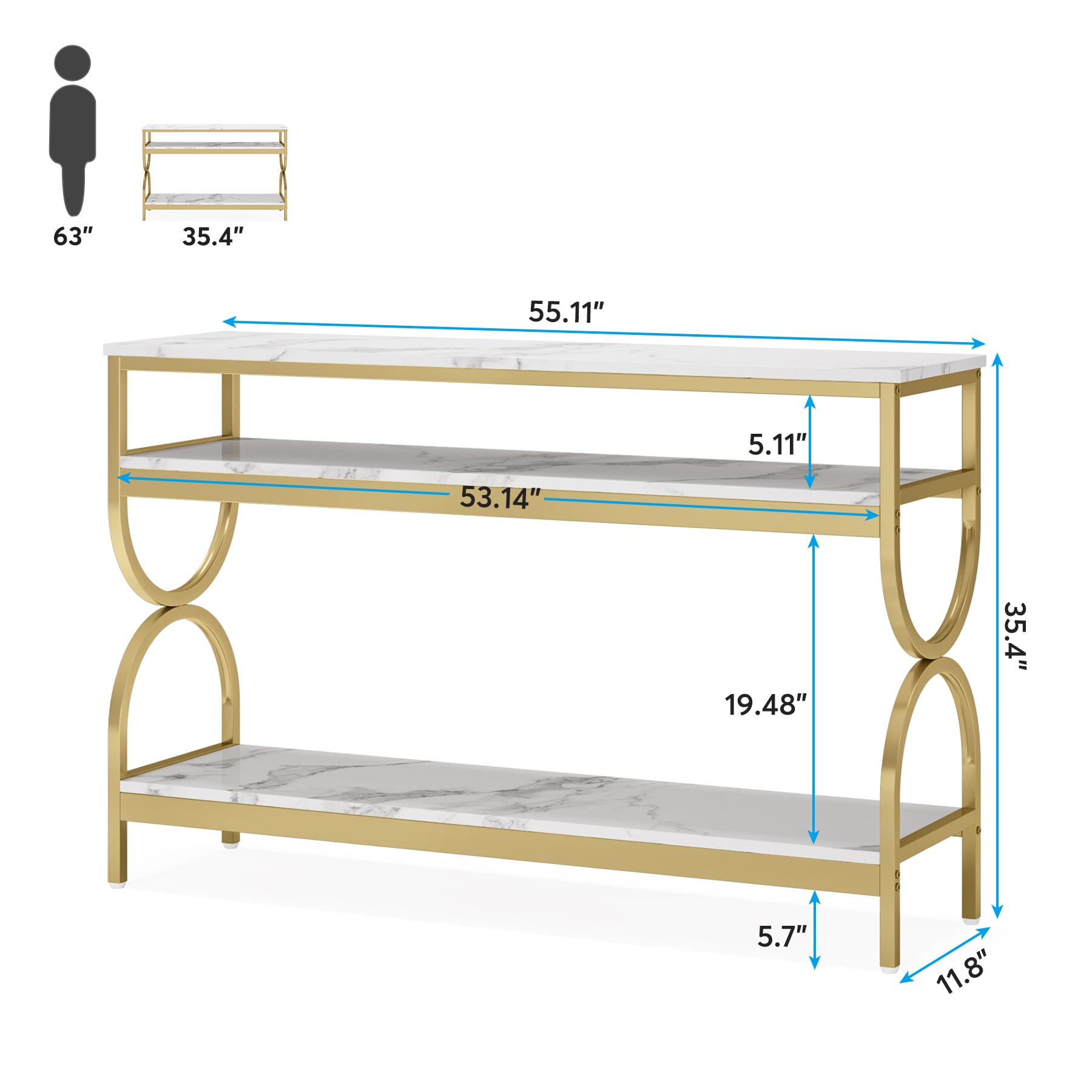 Fnova LWTJ-JW0440 Console-Sofa-Tables - View #3