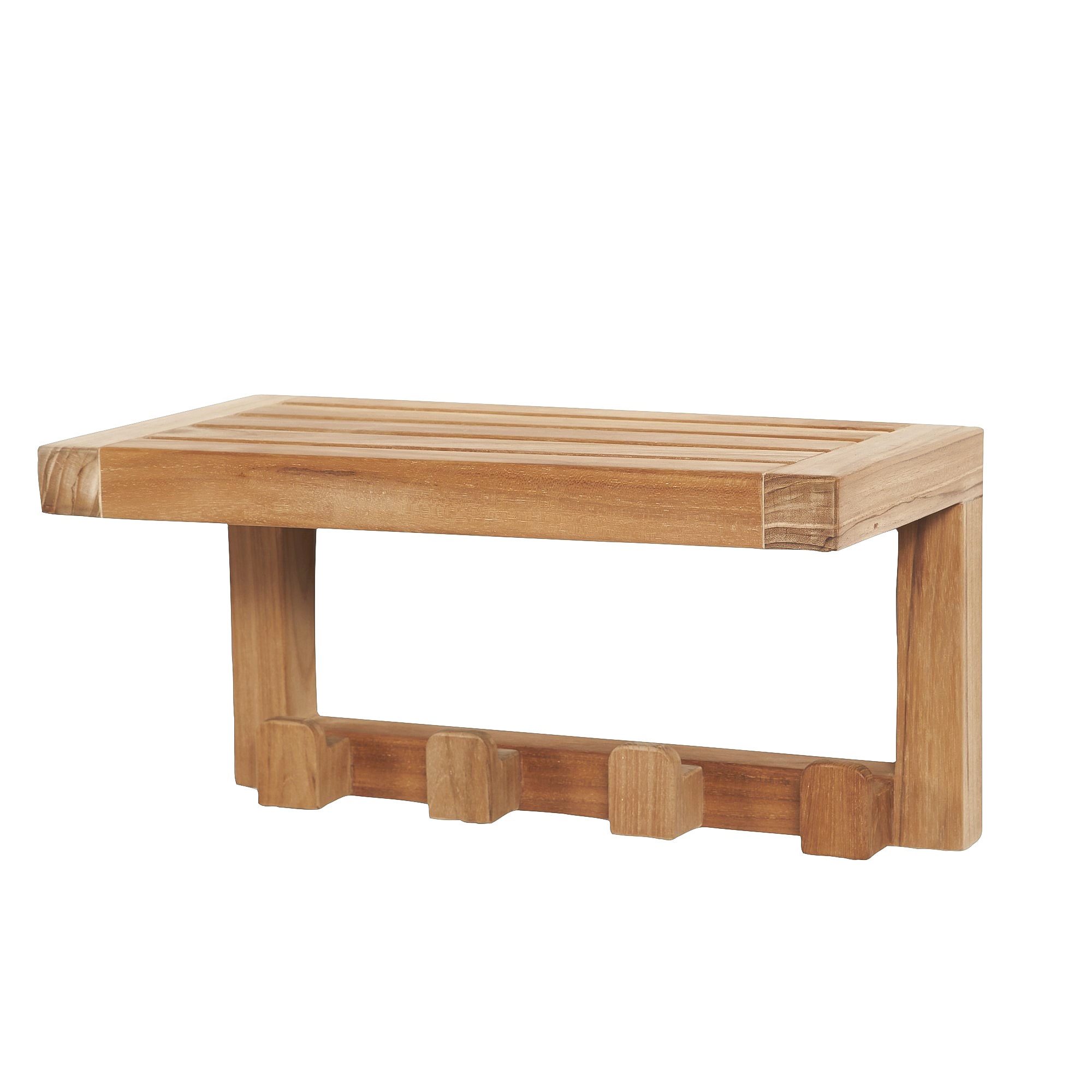 ARB Teak & Specialties ACC543 A.R.B. Teak and Specialties Honey Wood Wall mount Bathroom Shelf ( 18-in x 9-in x 9-in )