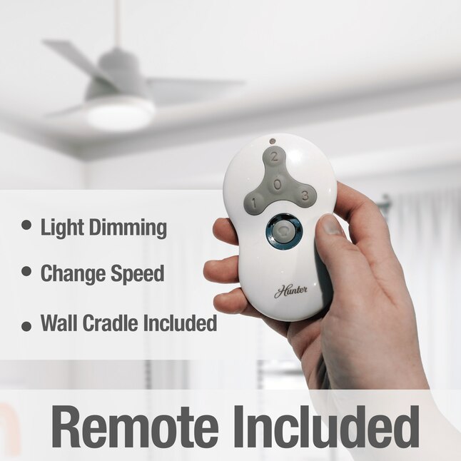 Hunter Valda 36 In Dove Grey Led Indoor, How To Sync Ceiling Fan Remote Hunter