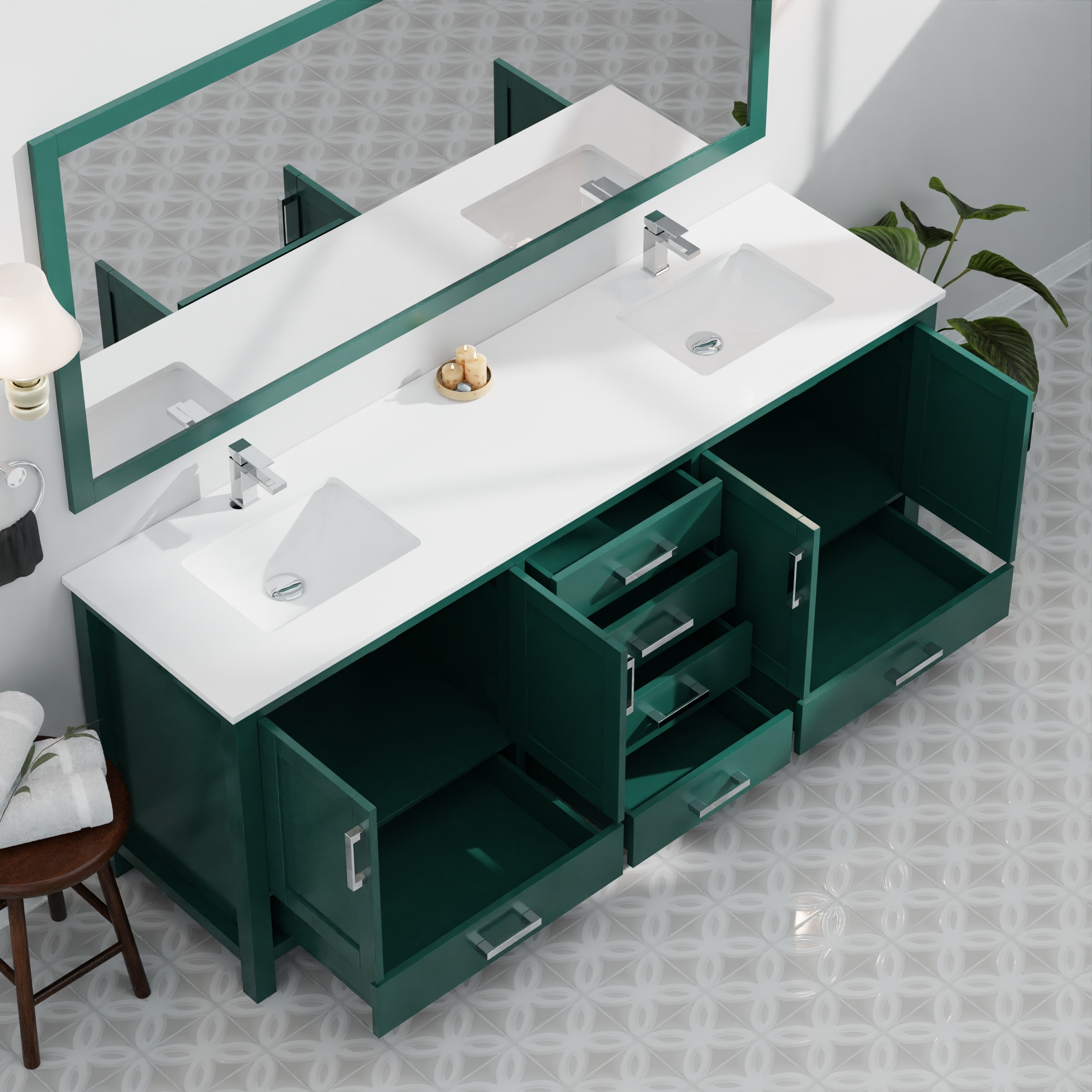 Lexora LVJ84DG300 Bath-Vanity-Combo - View #13