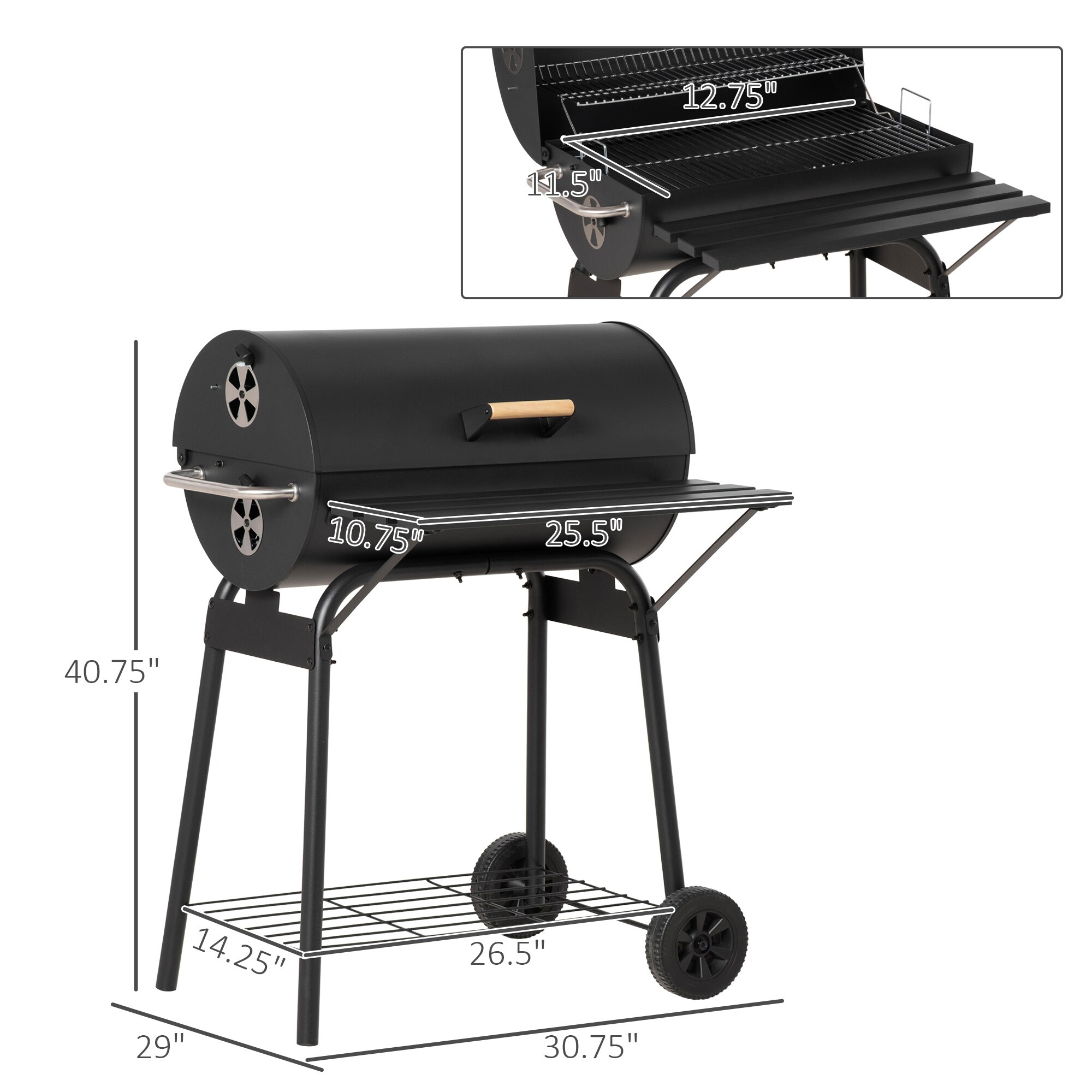Tinyhomie LW-X-KARL775 Charcoal-Grills - View #3