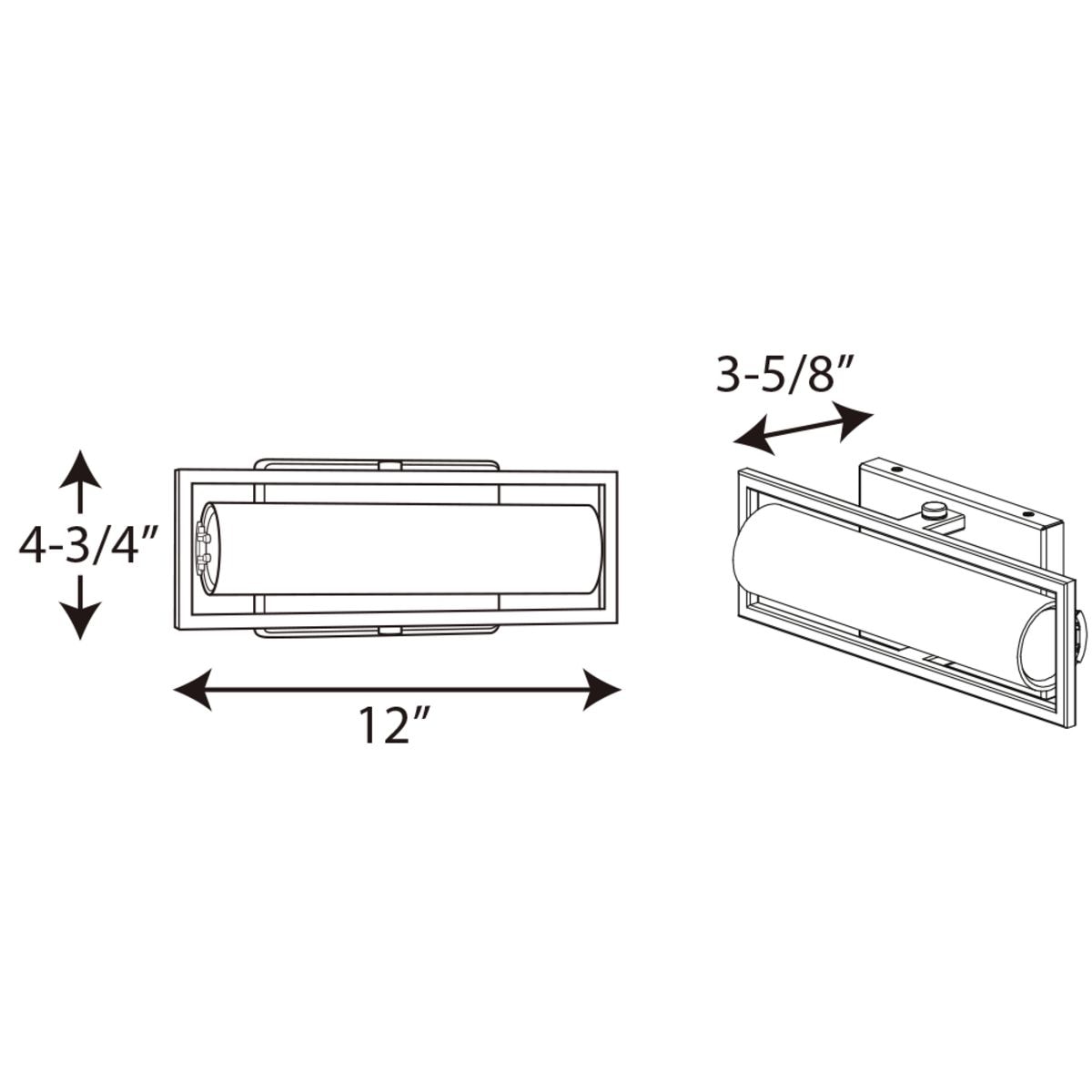 Brushed Nickel 12" LED Cylinder Vanity Light