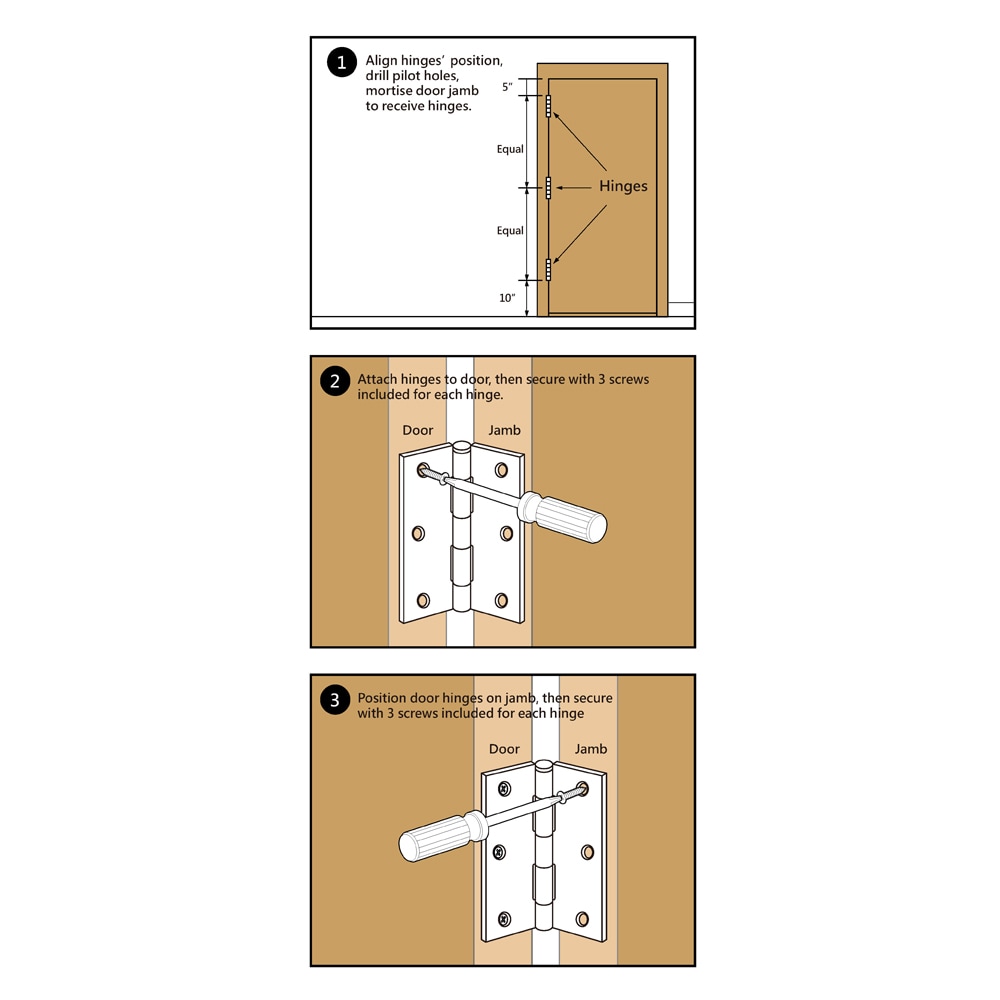 RELIABILT 2-1/2-in H x Square Matte Black Mortise Interior/Exterior ...