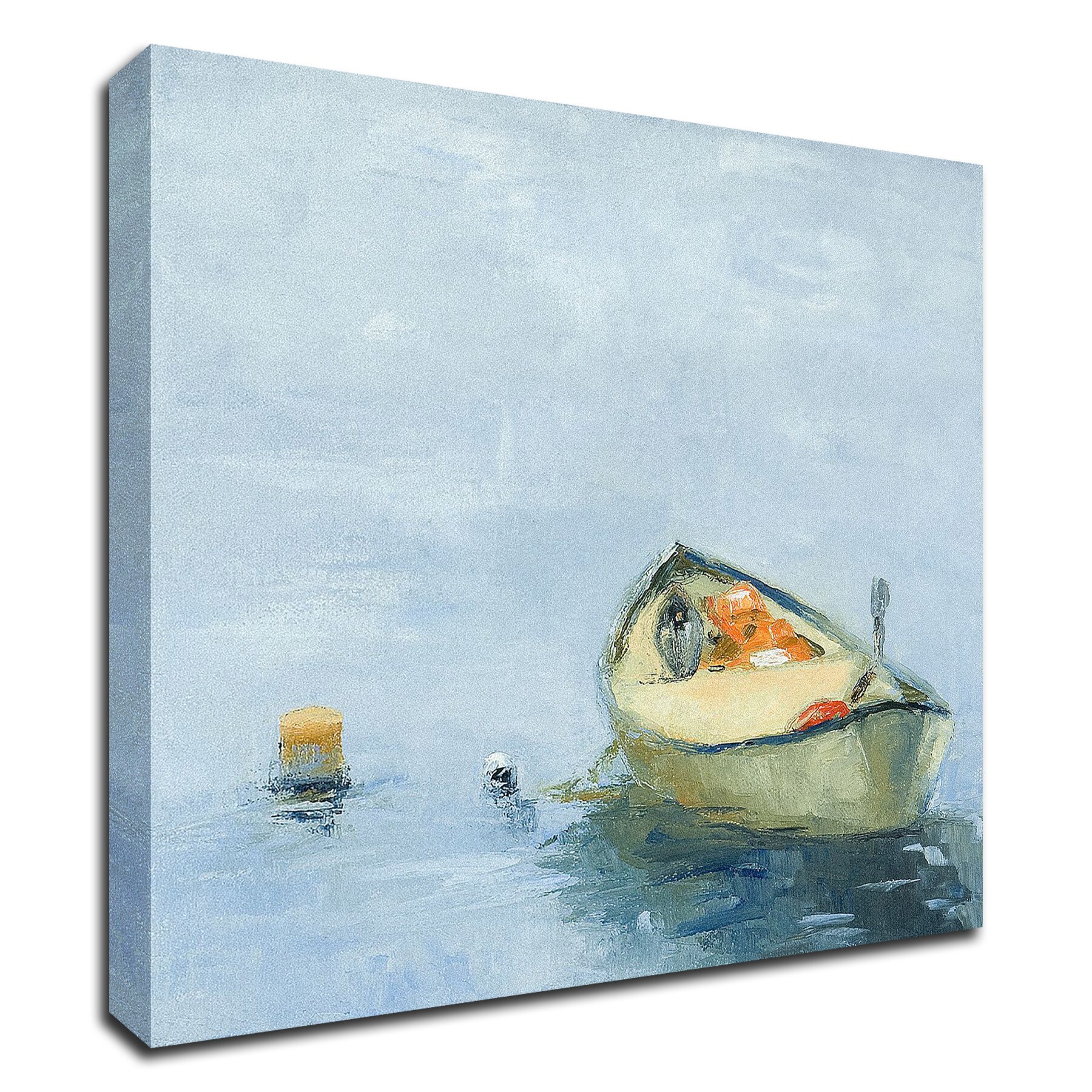 Tangletown Fine Art 8W796DC-2424 Fog Before Sun Martha Wakefield 24-in H x 24-in W Coastal Print on Canvas