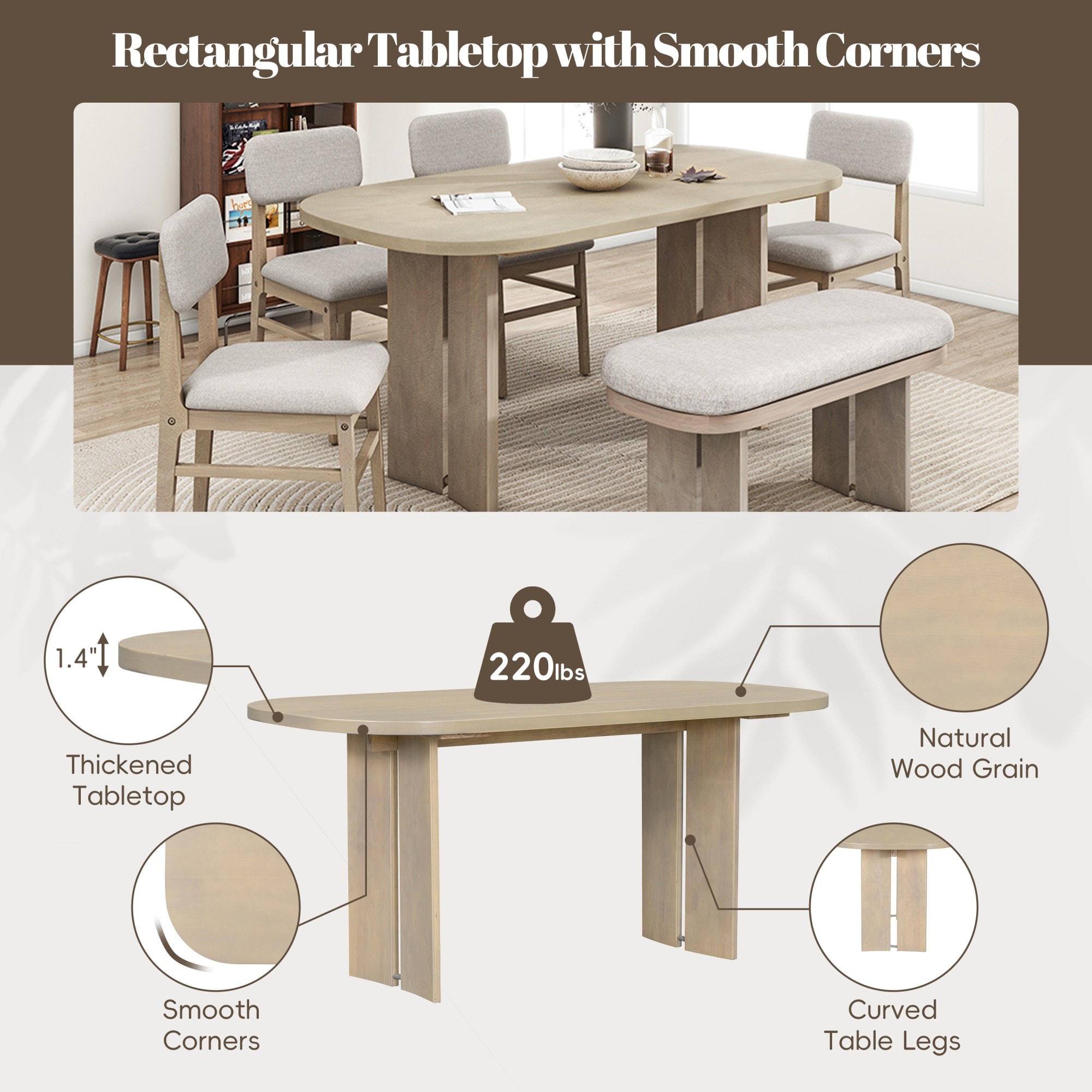 Dimakai DI-TO083AD3P Dining-Sets - View #9