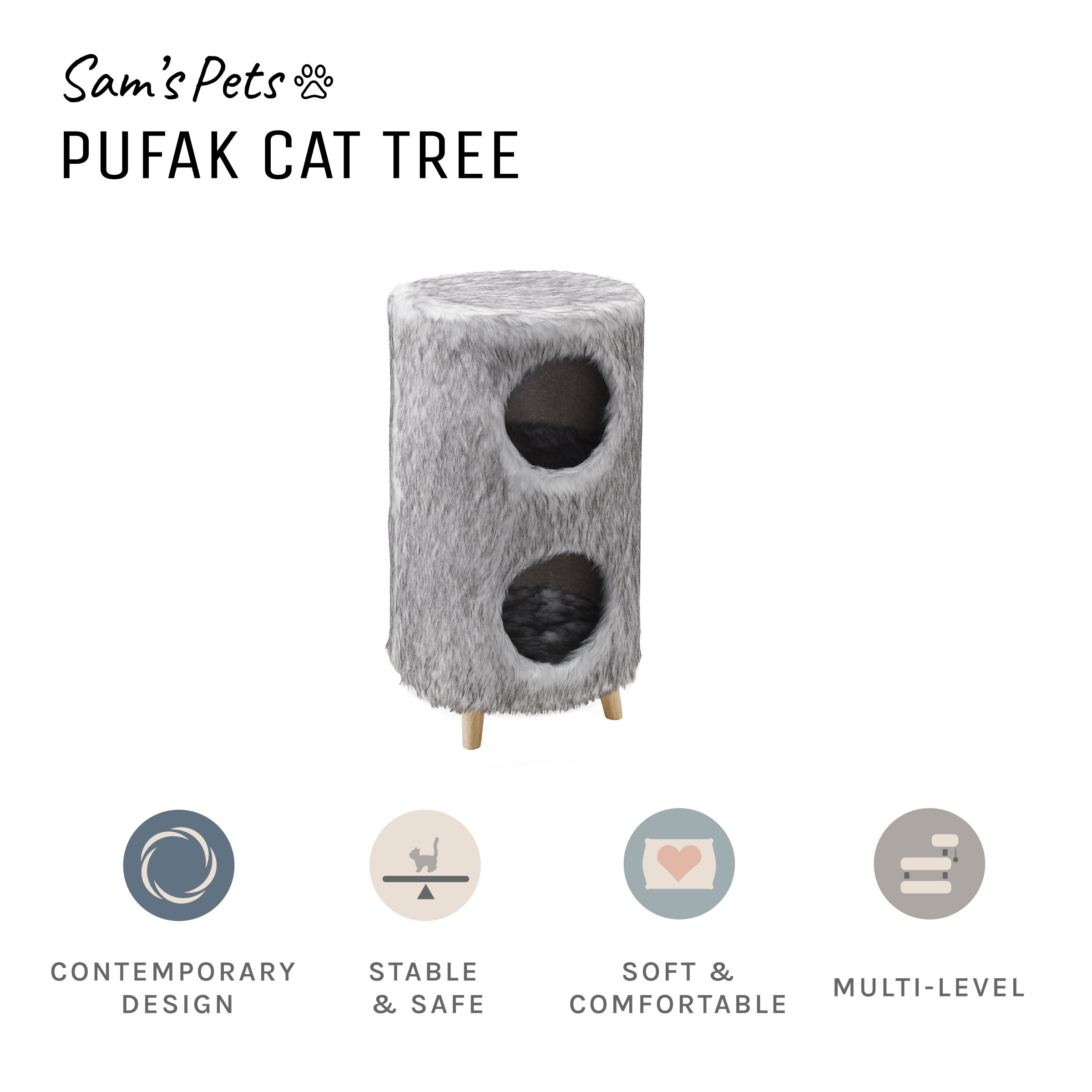 Sam's Pets SP-CT1270GY Cat-Trees - View #7
