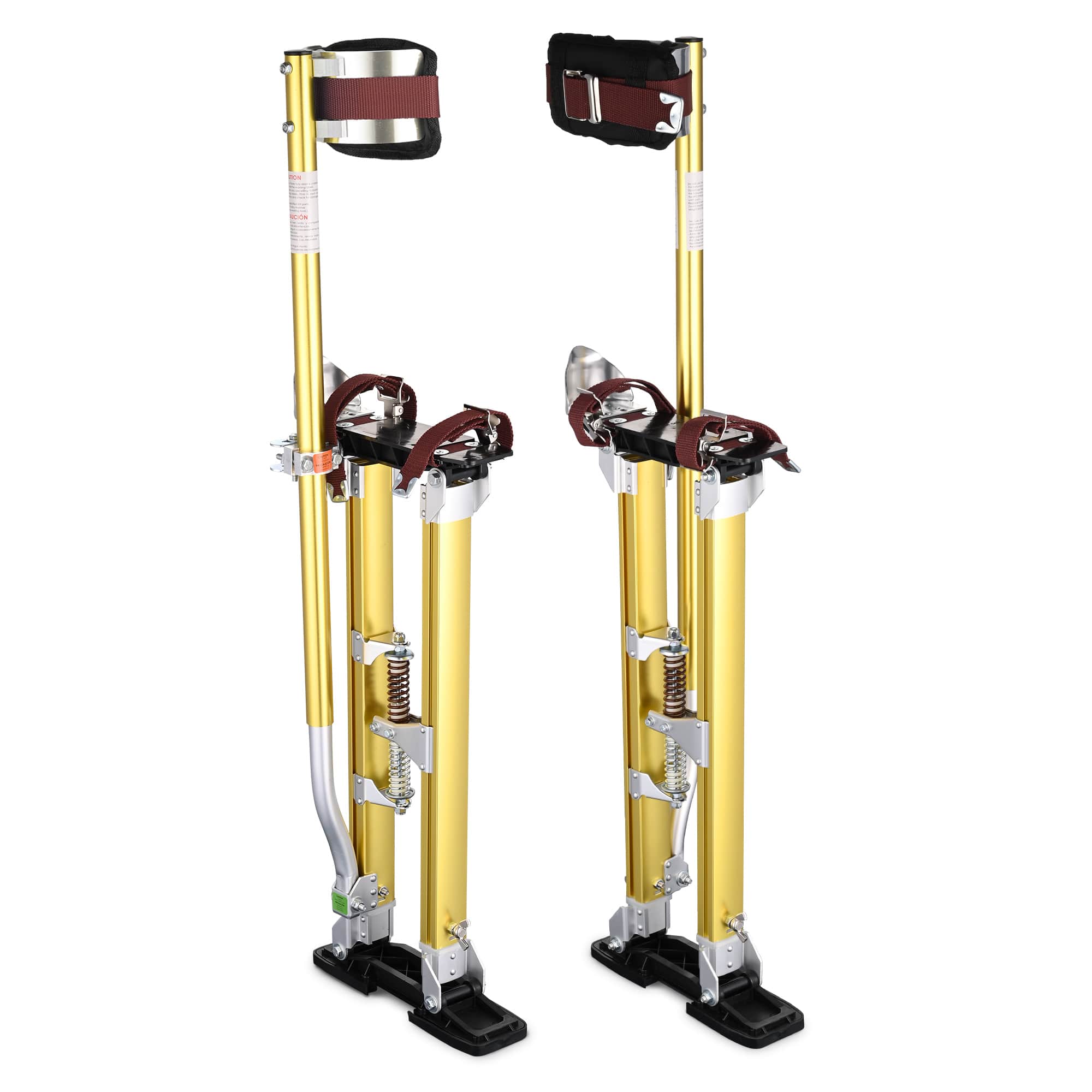 Yescom 08STI002-2440-15-LO 24-40 inches Drywall Stilts with Comfort Leg Pads Adjustable Aluminum Painting Tool - Gold