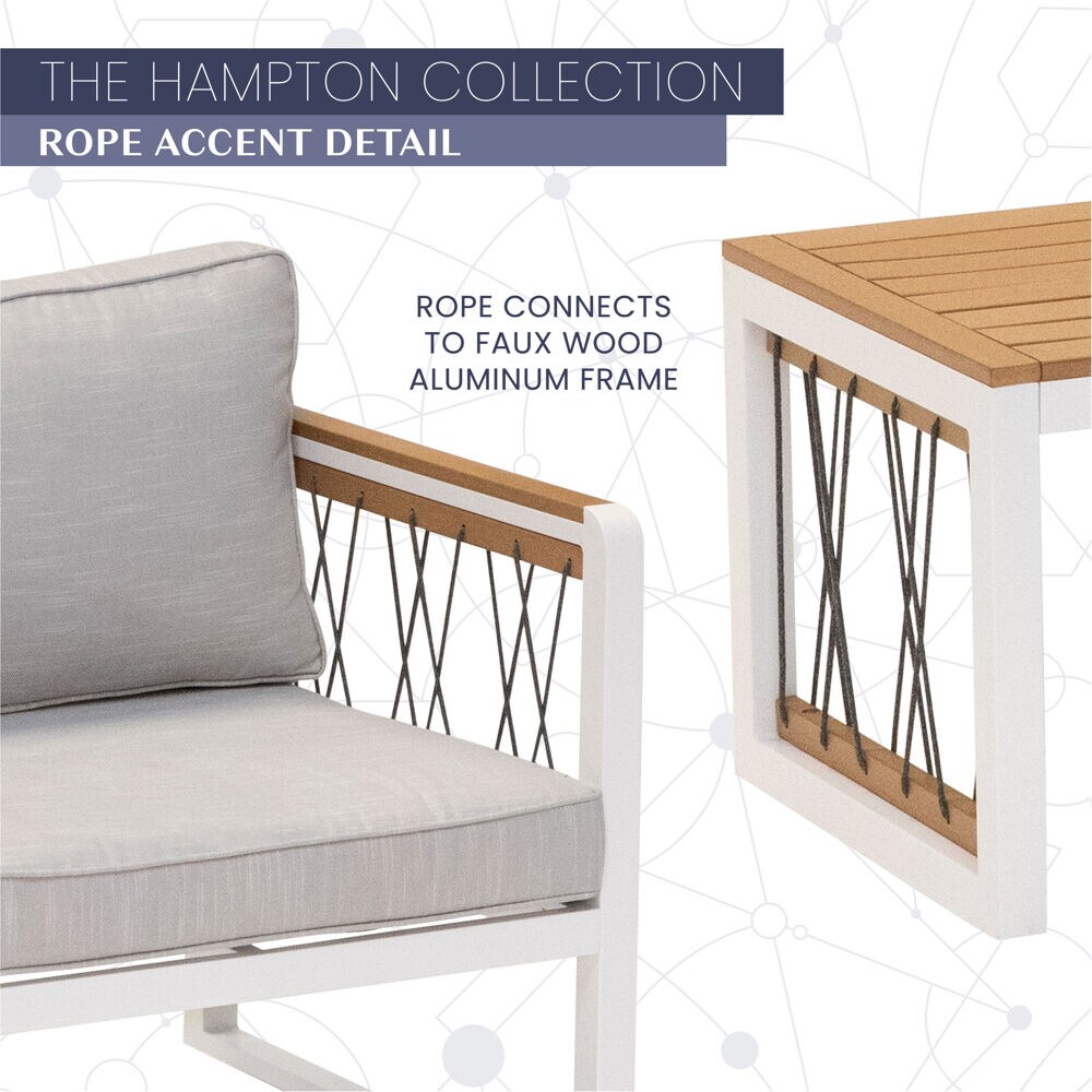 Mod Furniture HAMPTON4PC-GRY Patio-Conversation-Sets - View #5