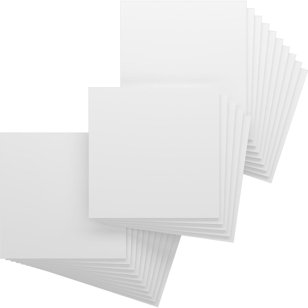 Ekena Millwork HBP24X24X375DUN 23-3/4-in x 23-3/4-in Smooth Paintable/Stainable White PVC Wall Panel ( 25 -Pack, Covers 3.92-sq ft )
