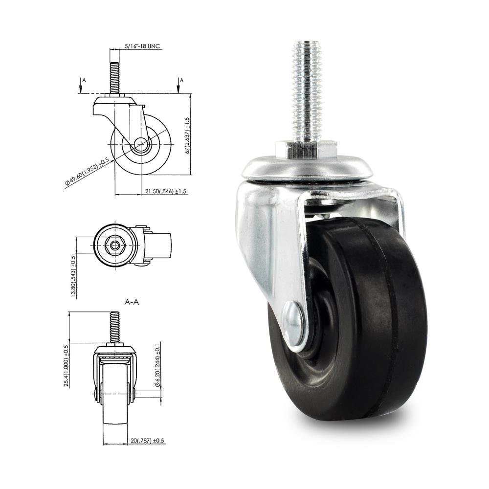 Outwater 3P1.14.00119 casters - View #2
