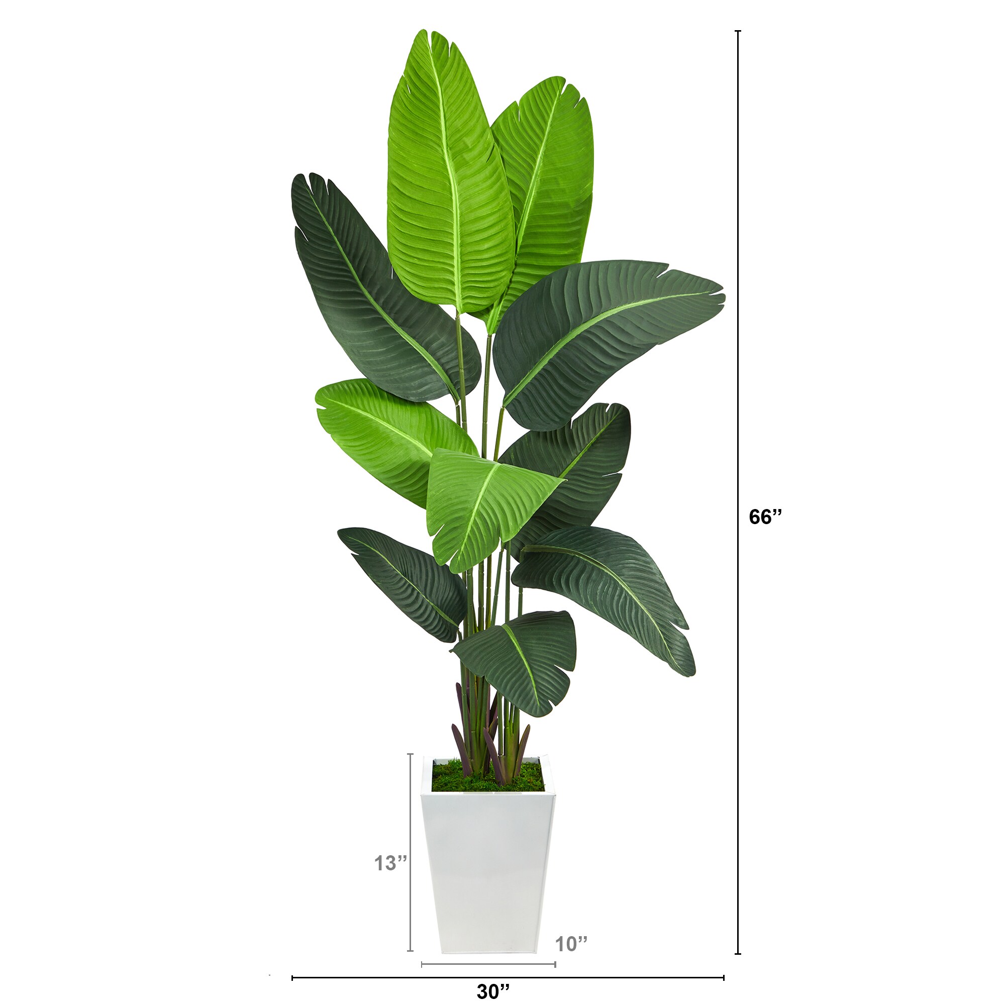 Nearly Natural 66-in Green Indoor Palm Artificial Tree in the ...