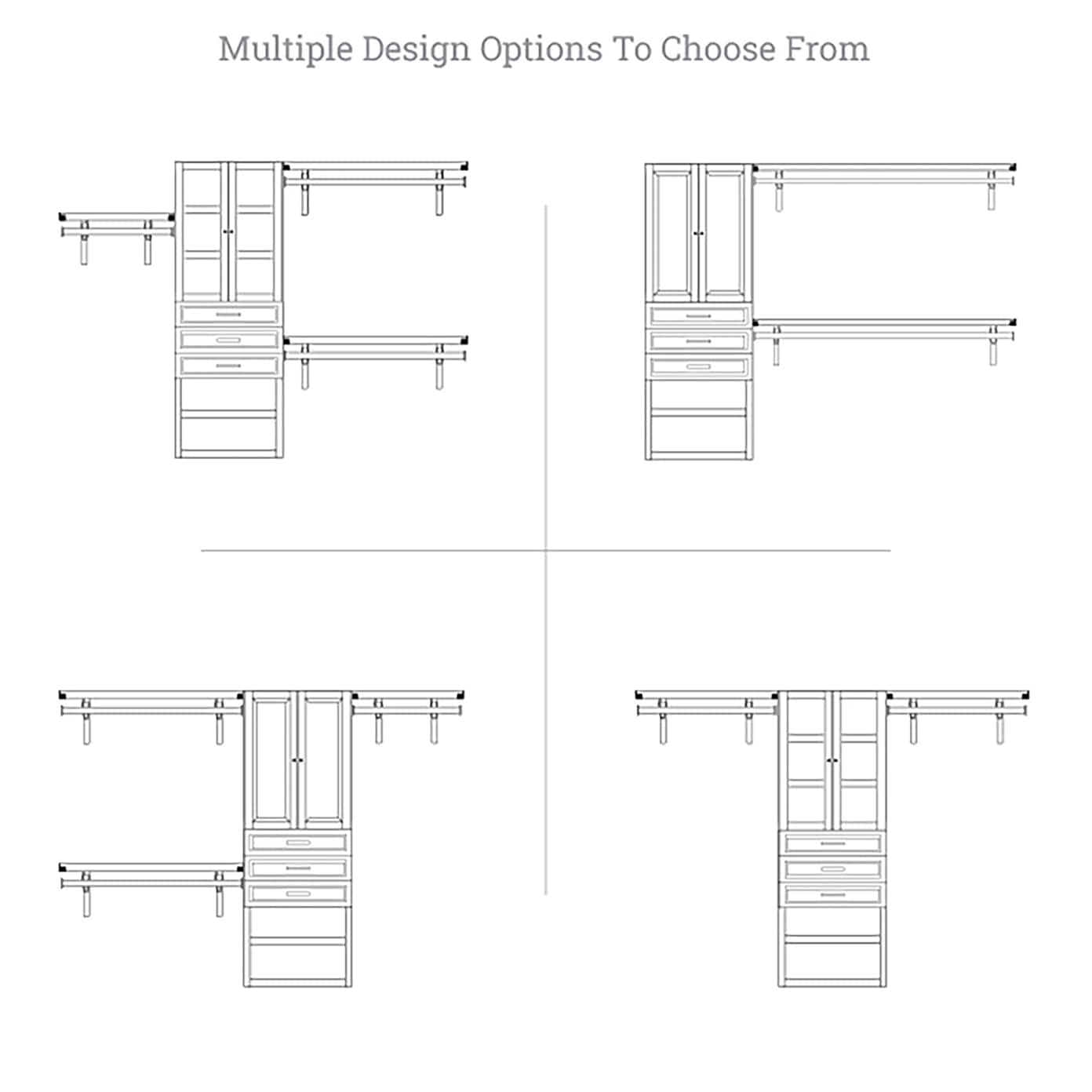 John Louis Home JLH-320WC-E-SD Wood-Closet-Kits - View #11