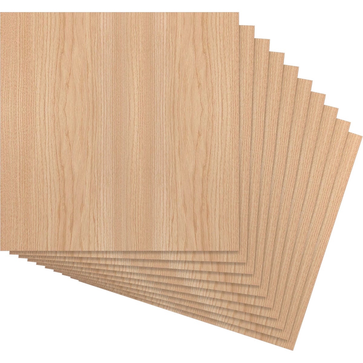 Ekena Millwork HBW12X12X375CHI 11-3/4-in x 11-3/4-in Smooth Paintable/Stainable Wood Wall Panel ( 10 -Pack, Covers 0.96-sq ft )