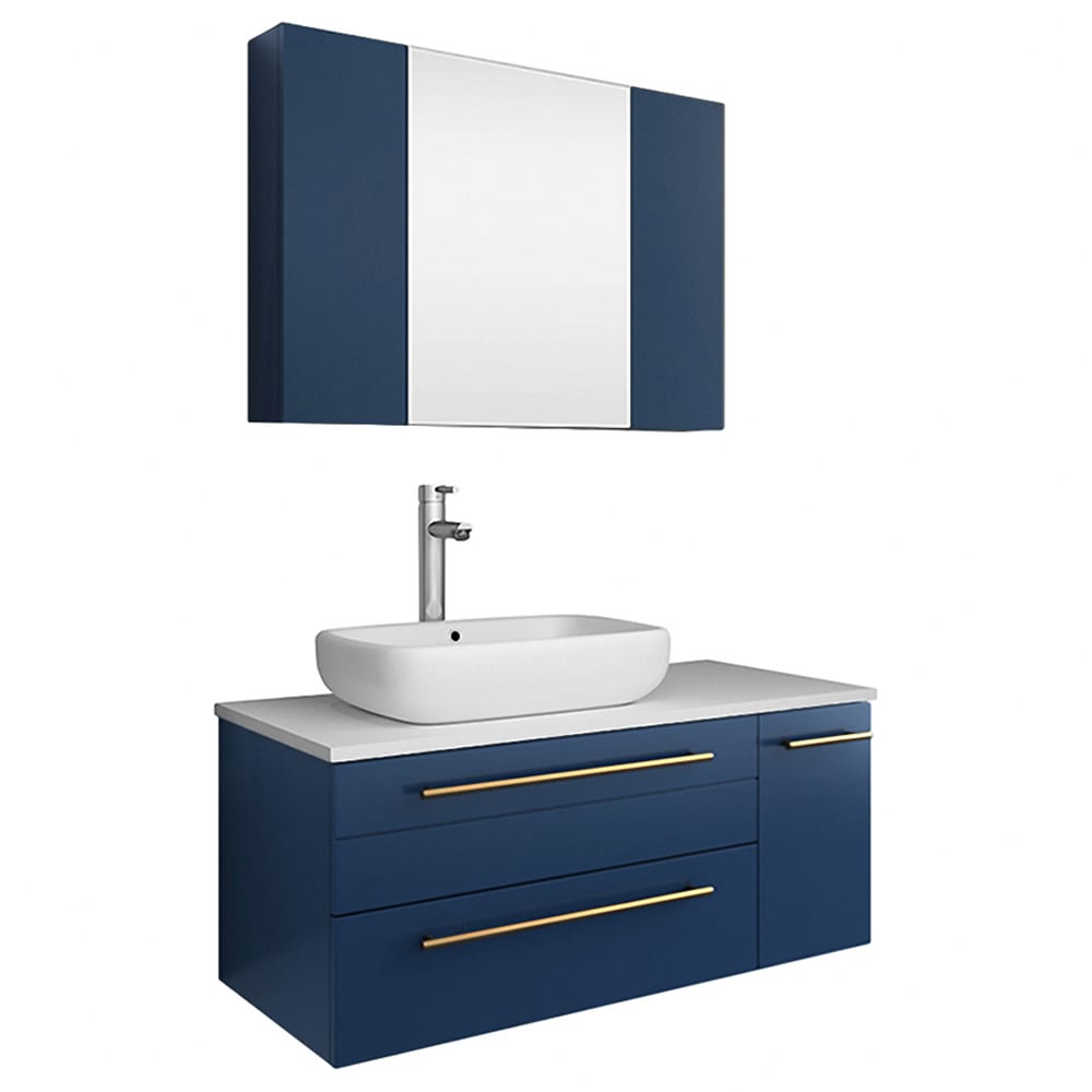 Fresca FVN6136RBL-VSL-L Bath-Vanity-Combo - View #2