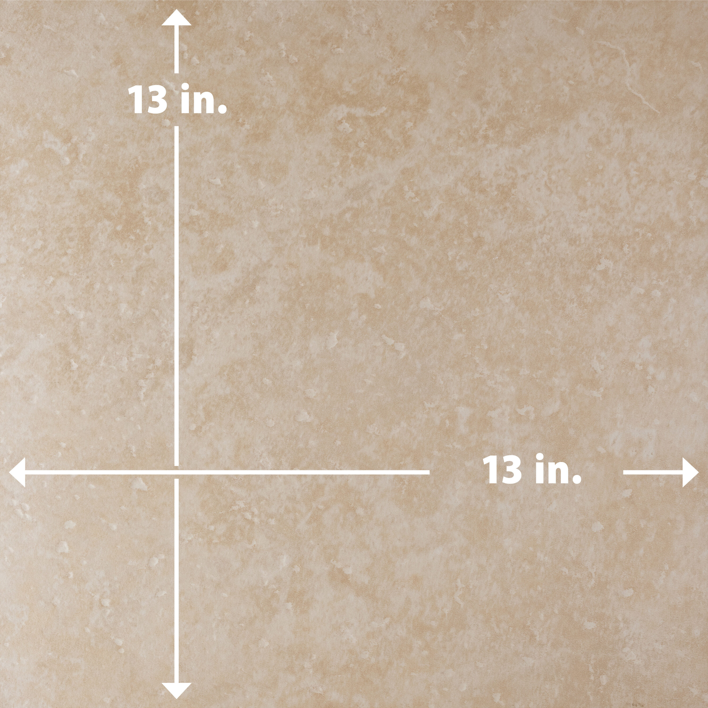 Roma 13-in x 13-in Beige Glazed Porcelain Floor and Wall Tile