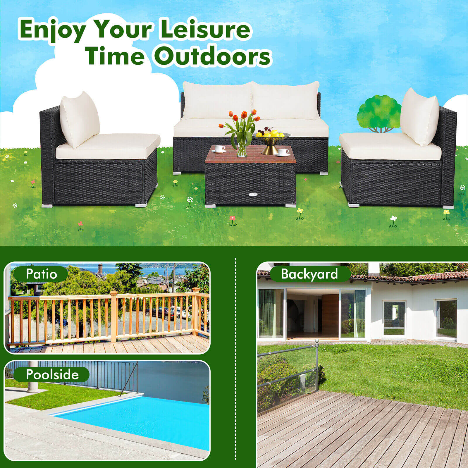 LIVIZA GAZ-SEN25PD52B Patio-Dining-Sets - View #4