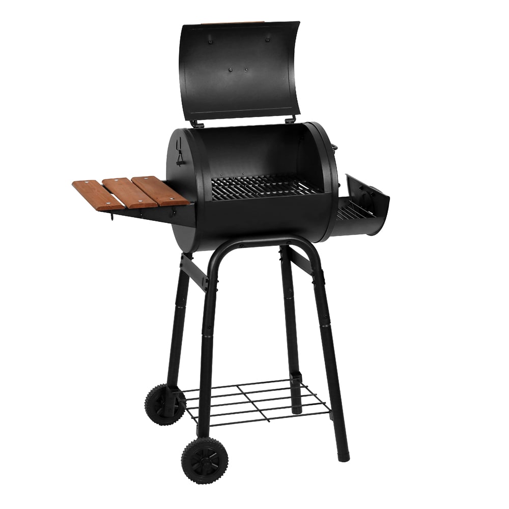 Char Griller 18.5 in W Black Barrel Charcoal Grill in the Charcoal