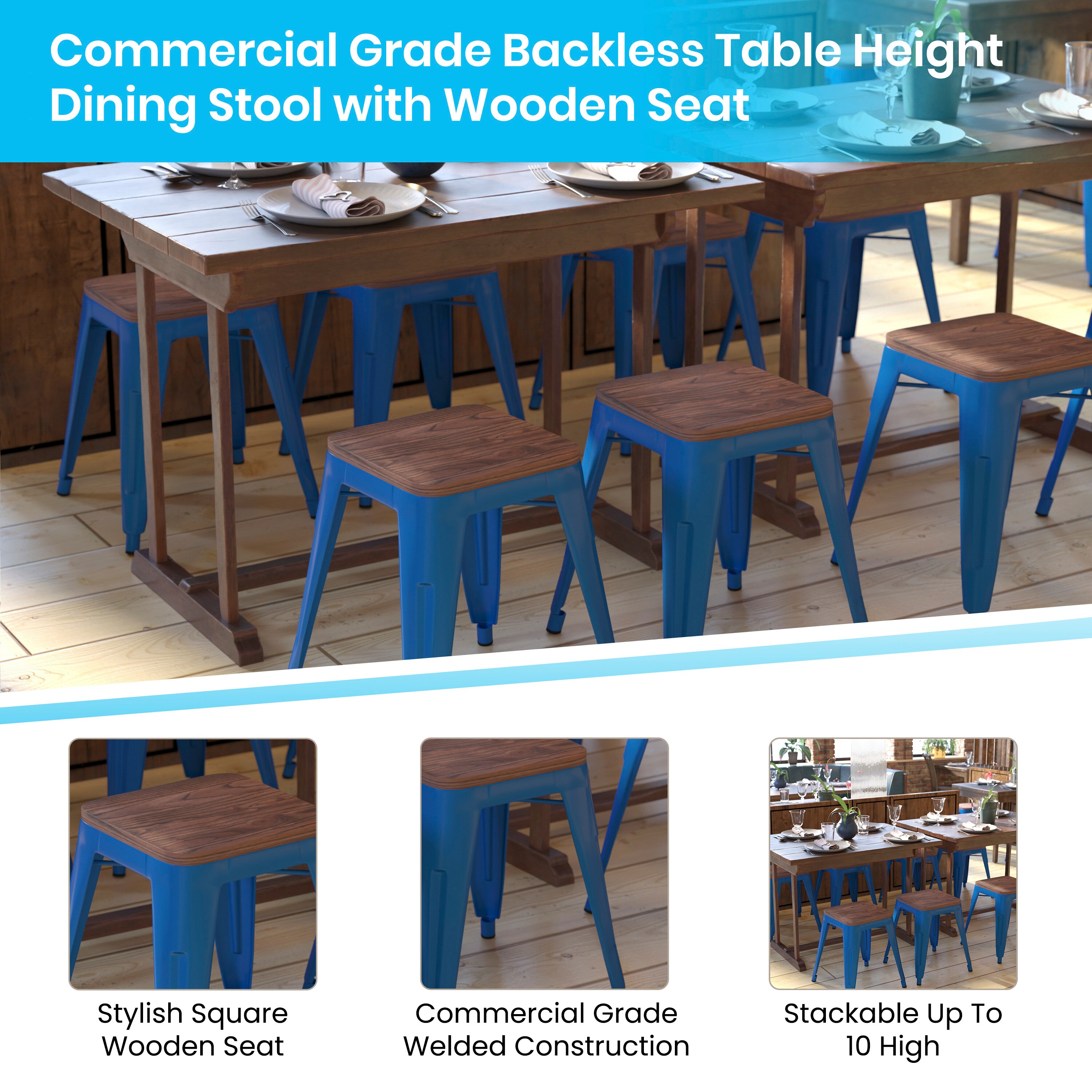 Flash Furniture 840196337487 stools - View #2