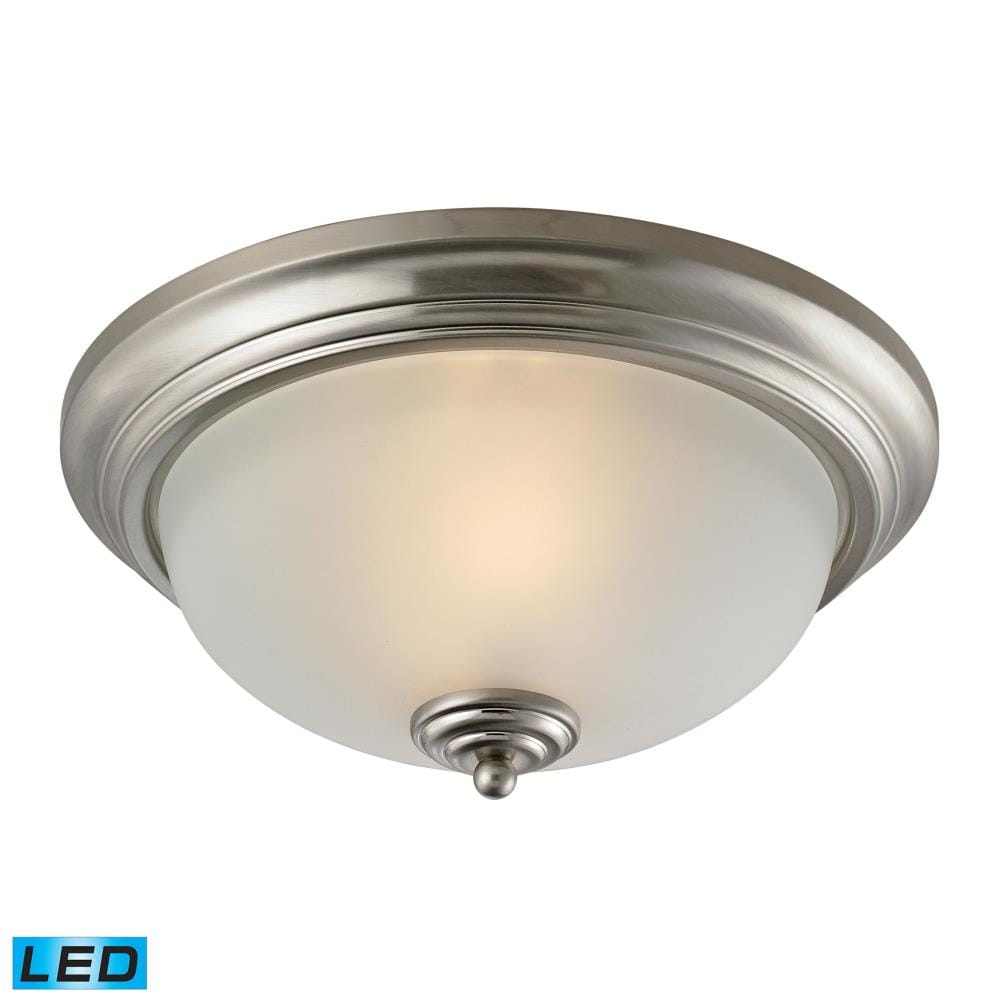 Integrated Steel Flush Mount Lighting At Lowes Com   13052462 