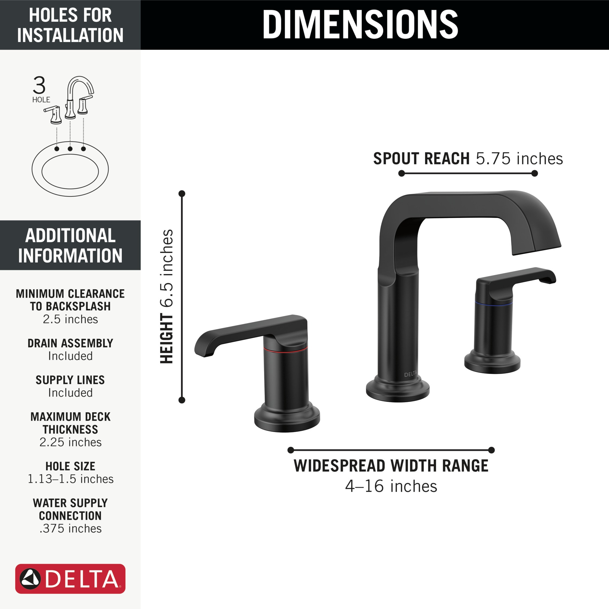 Delta 35589-BL-DST Lavatory-Faucets - View #3