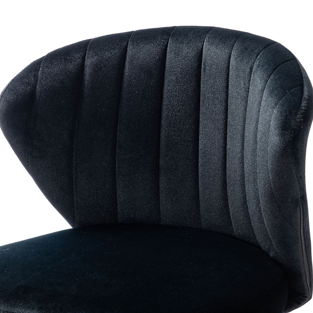 ErgoSwivel Black Fabric and Metal Adjustable Task Chair