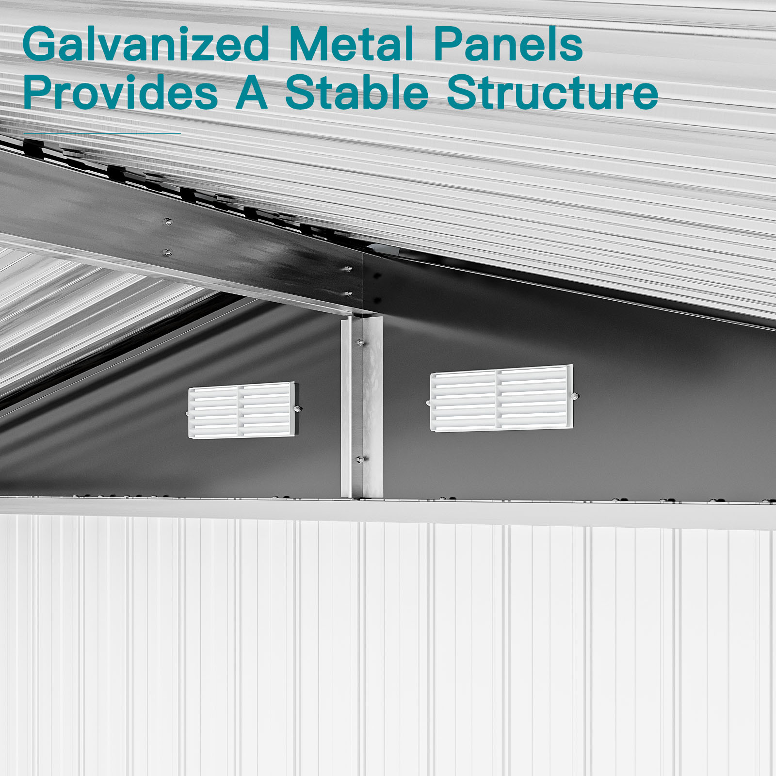 AOXUN AX-42718R Metal-Storage-Buildings-Sheds - View #2