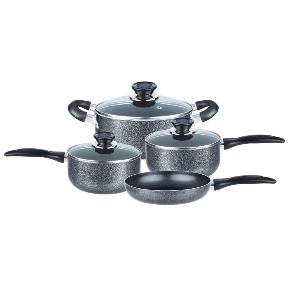 Brentwood 3 Piece Carbon Steel Sauce Pan Set