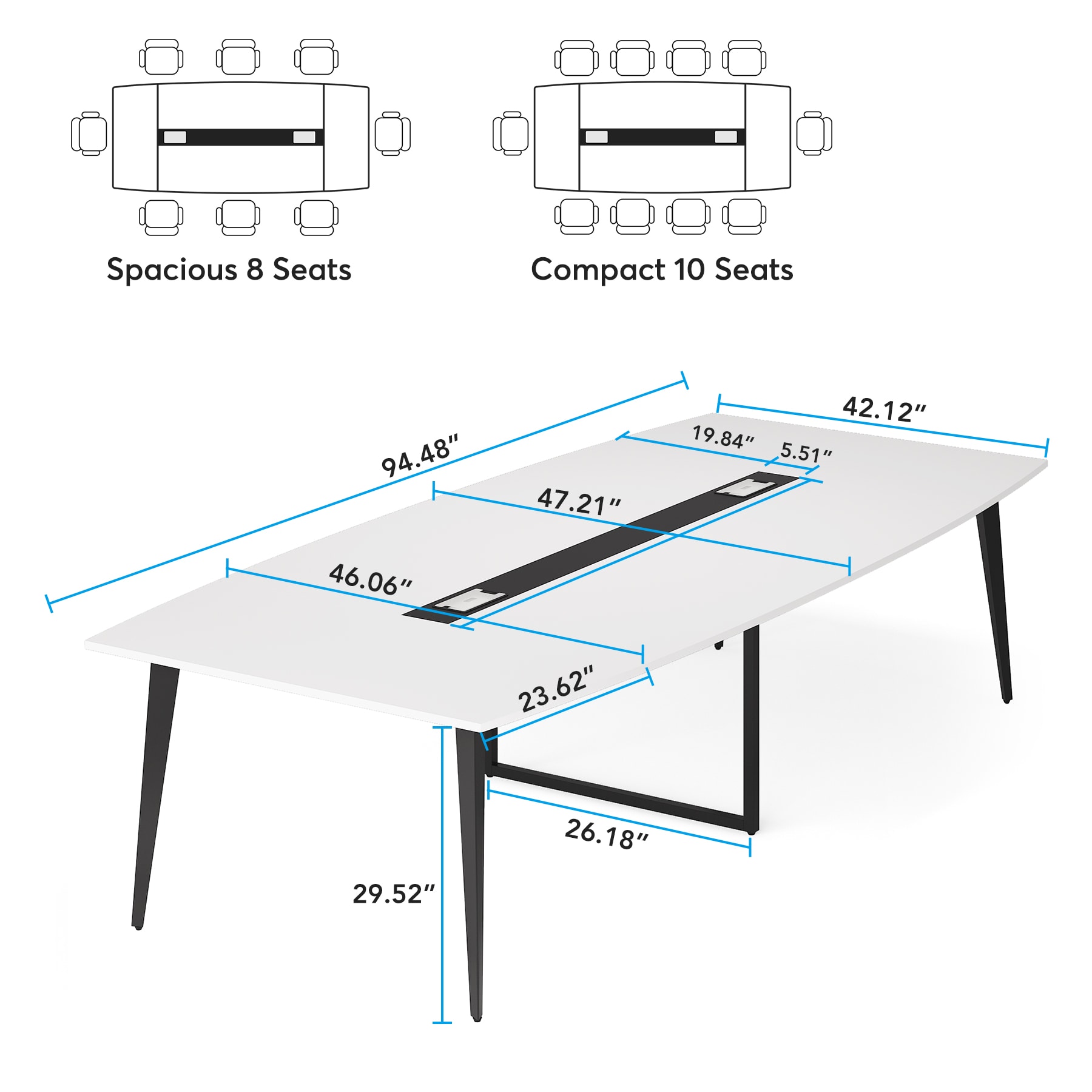 Tribesigns LWFD-C0664 Office-Tables - View #7