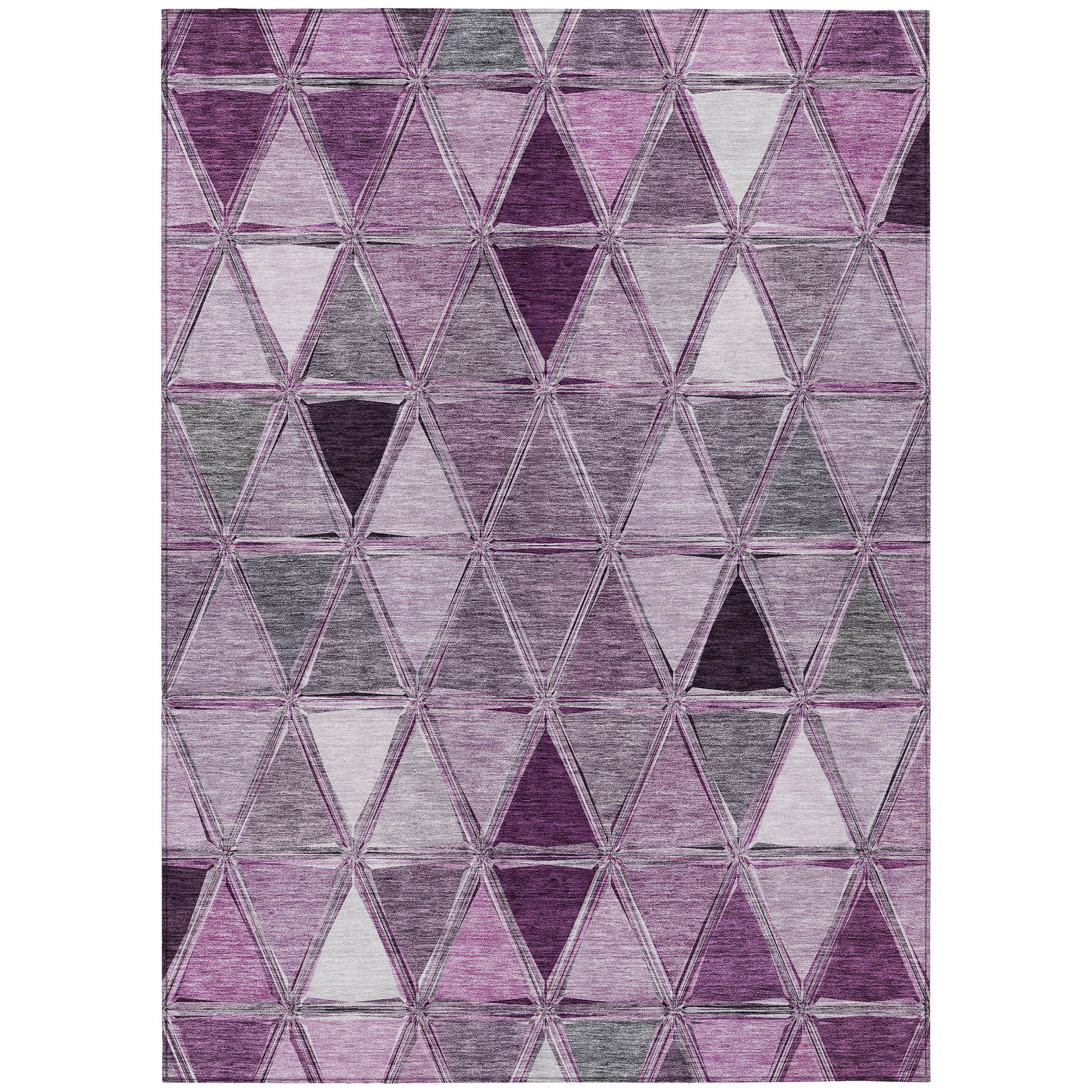 Addison Rugs ACN722MM5X8 Chantille ACN722MM 5 x 7 (ft) Polyester Merlot Rectangular Indoor/Outdoor Geometric Machine washable Area rug