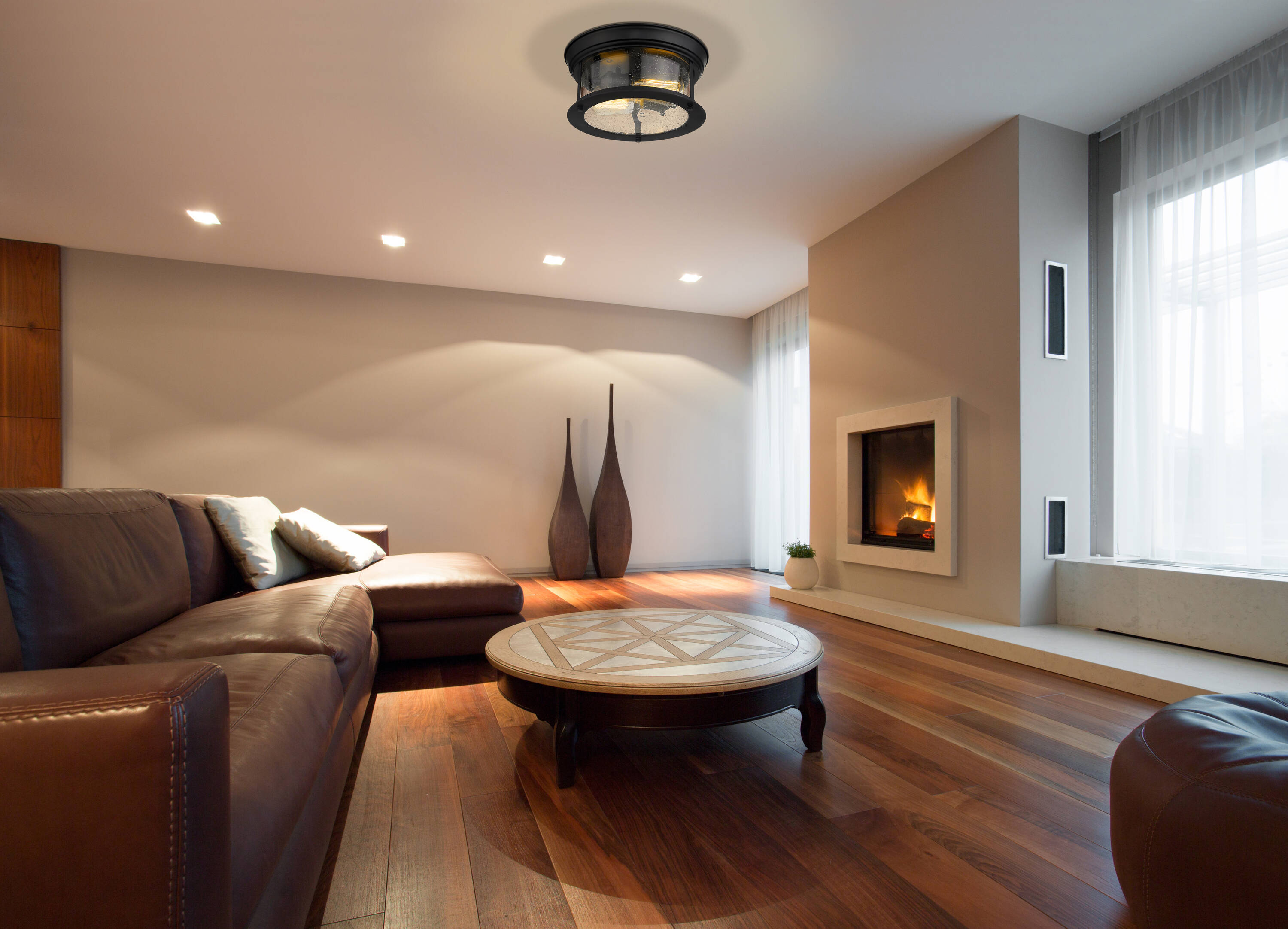 Z-Lite 727F10-BRZ flushmounts - View #3