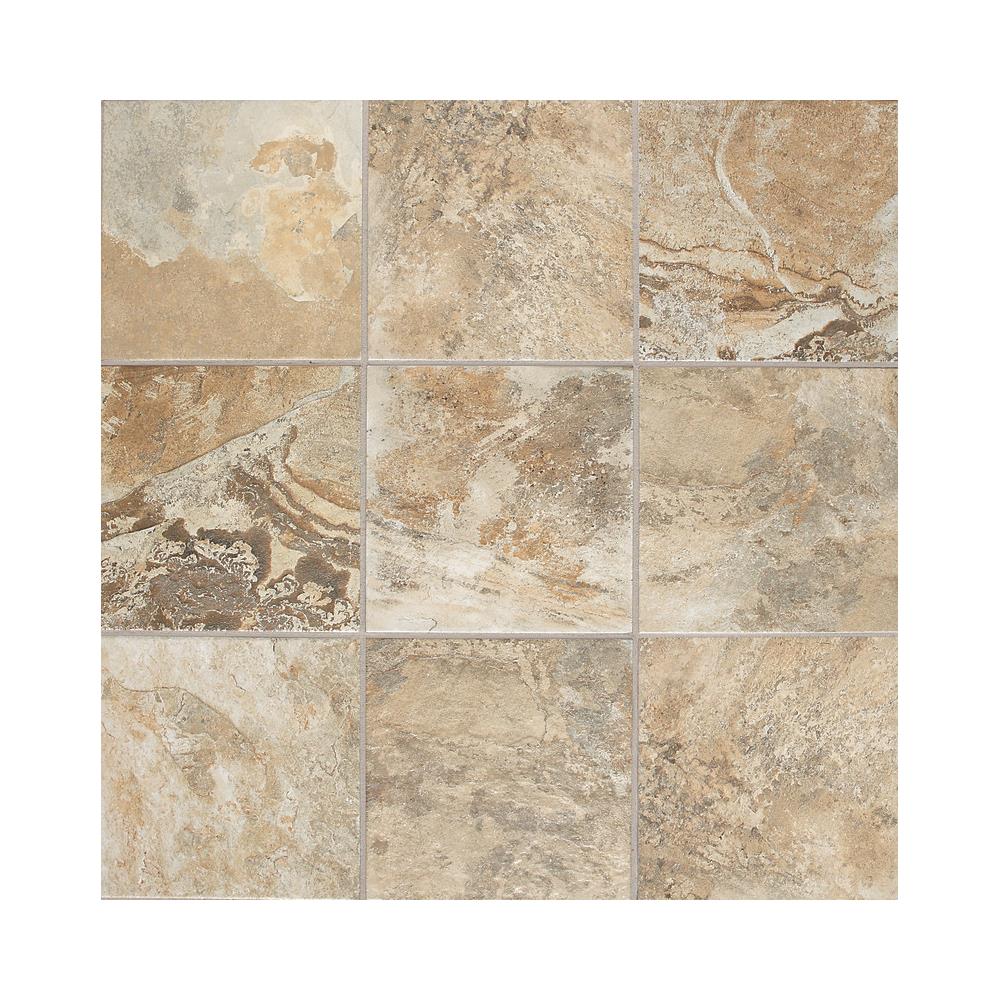 American Olean Carbon Mist Slate 12-in x 24-in Glazed Porcelain