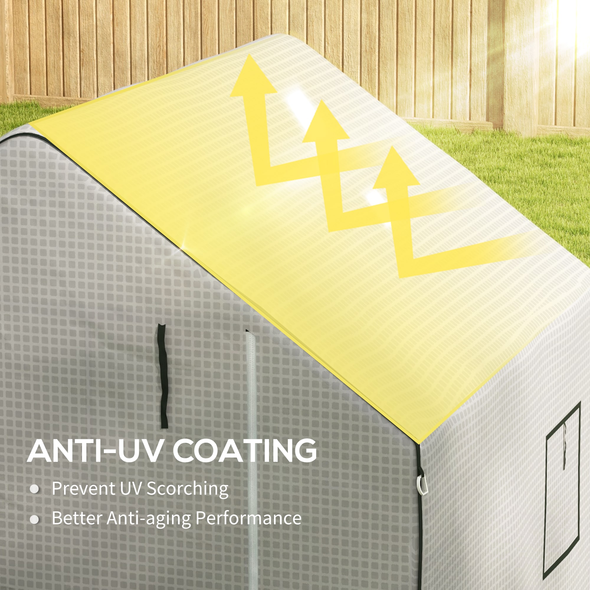 Outsunny 845-945V00WT greenhouses - View #7