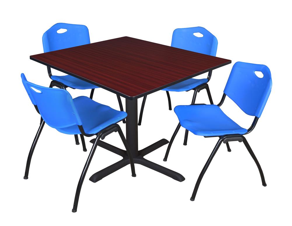 Regency TB4848MH47BE Breakroom Brown 4-Person Training Table (48-in W x 29-in H)
