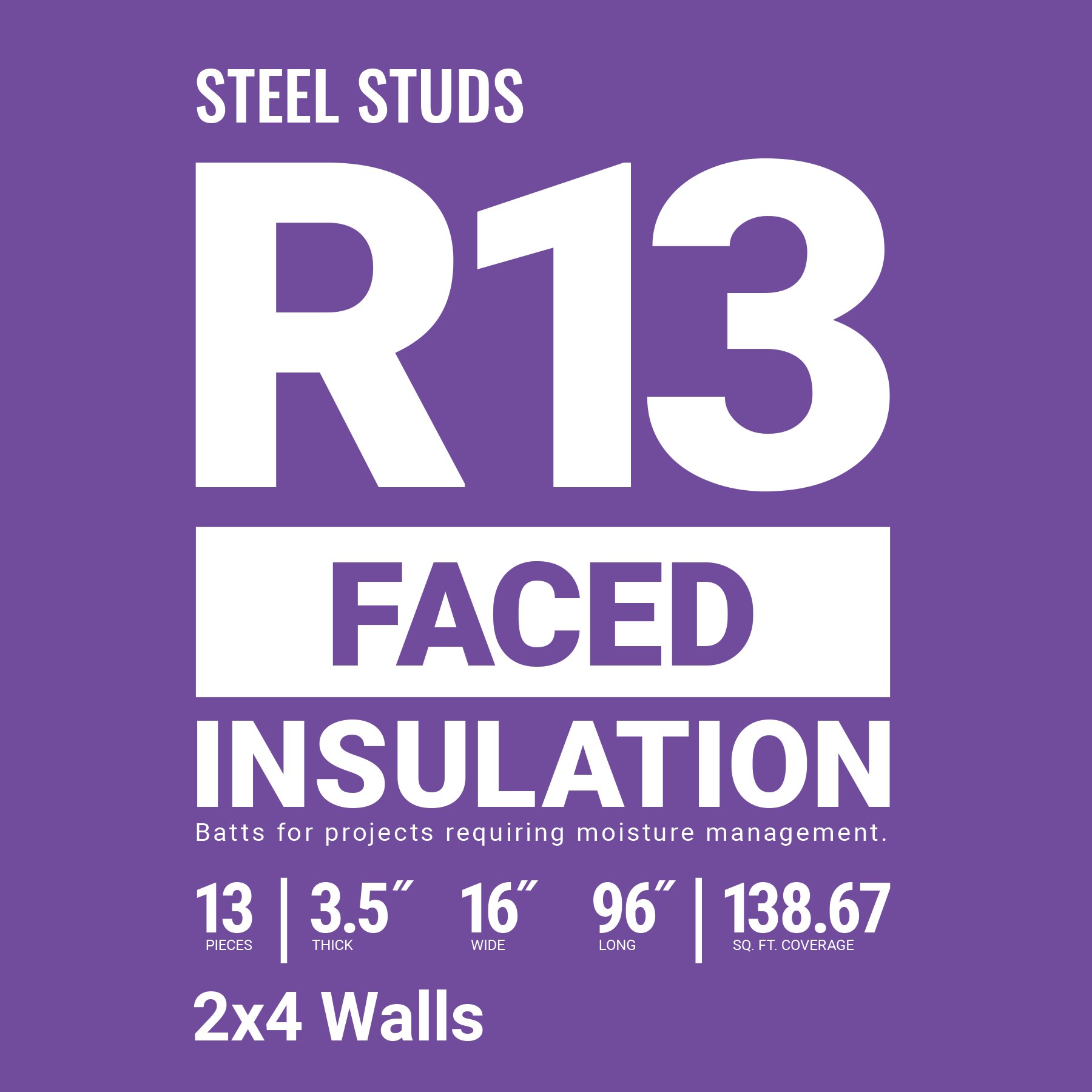R13 Batt Insulation - 16