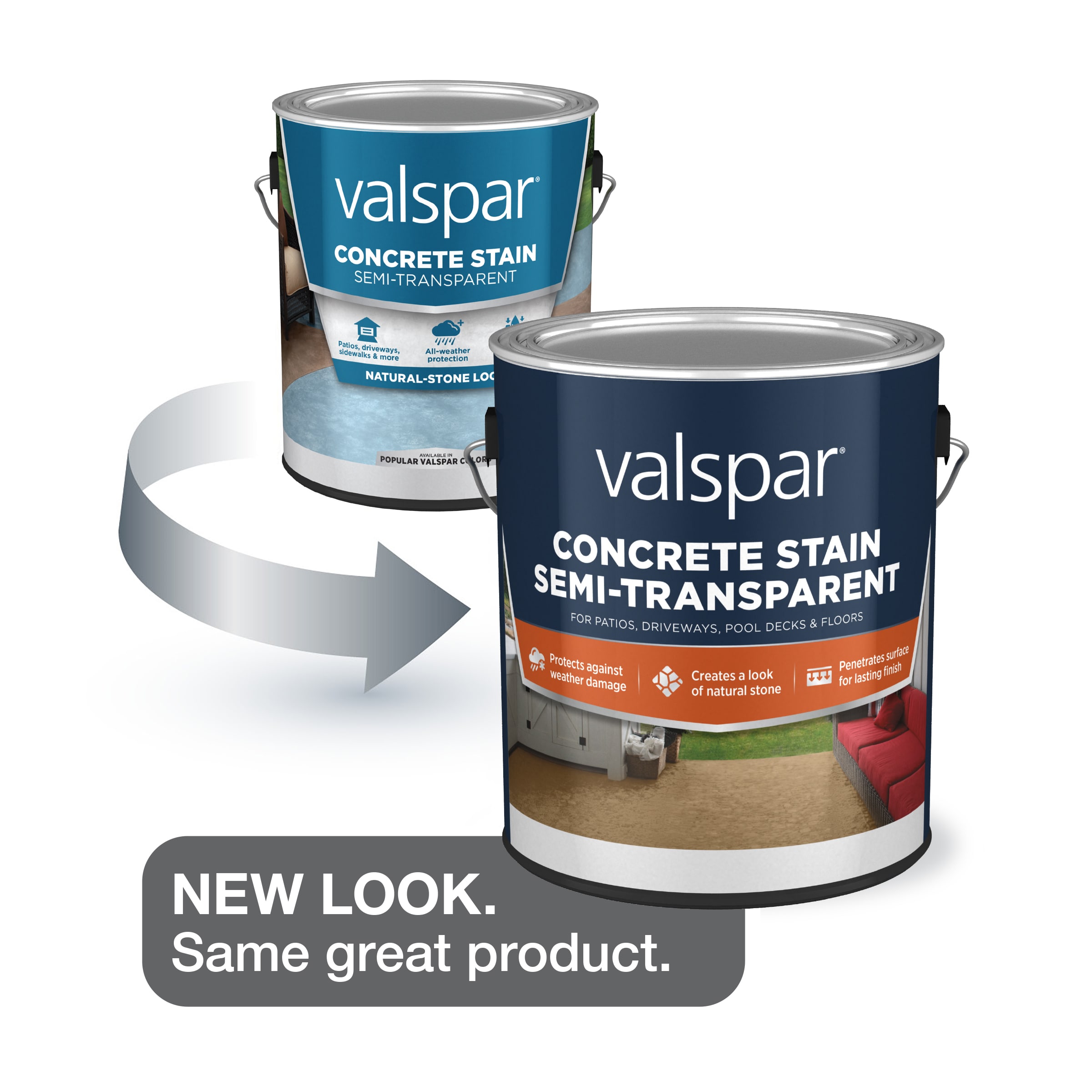 Valspar Base Water-based Flat Concentrate Concrete stain ( 1-gallon )