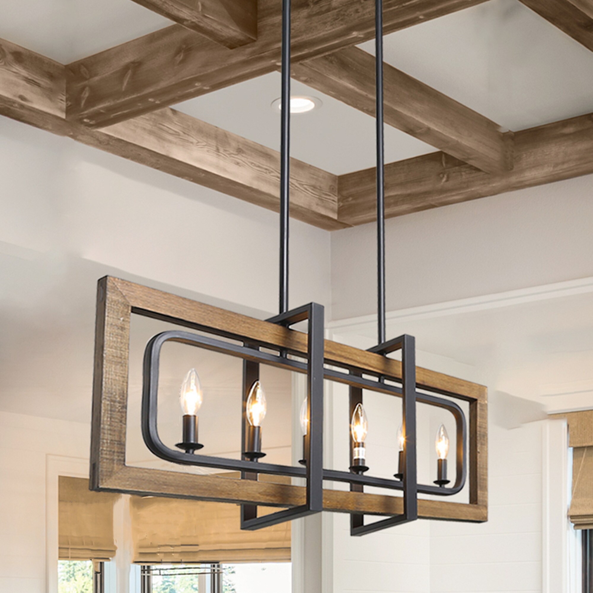 lnc laius black farmhouse chandelier