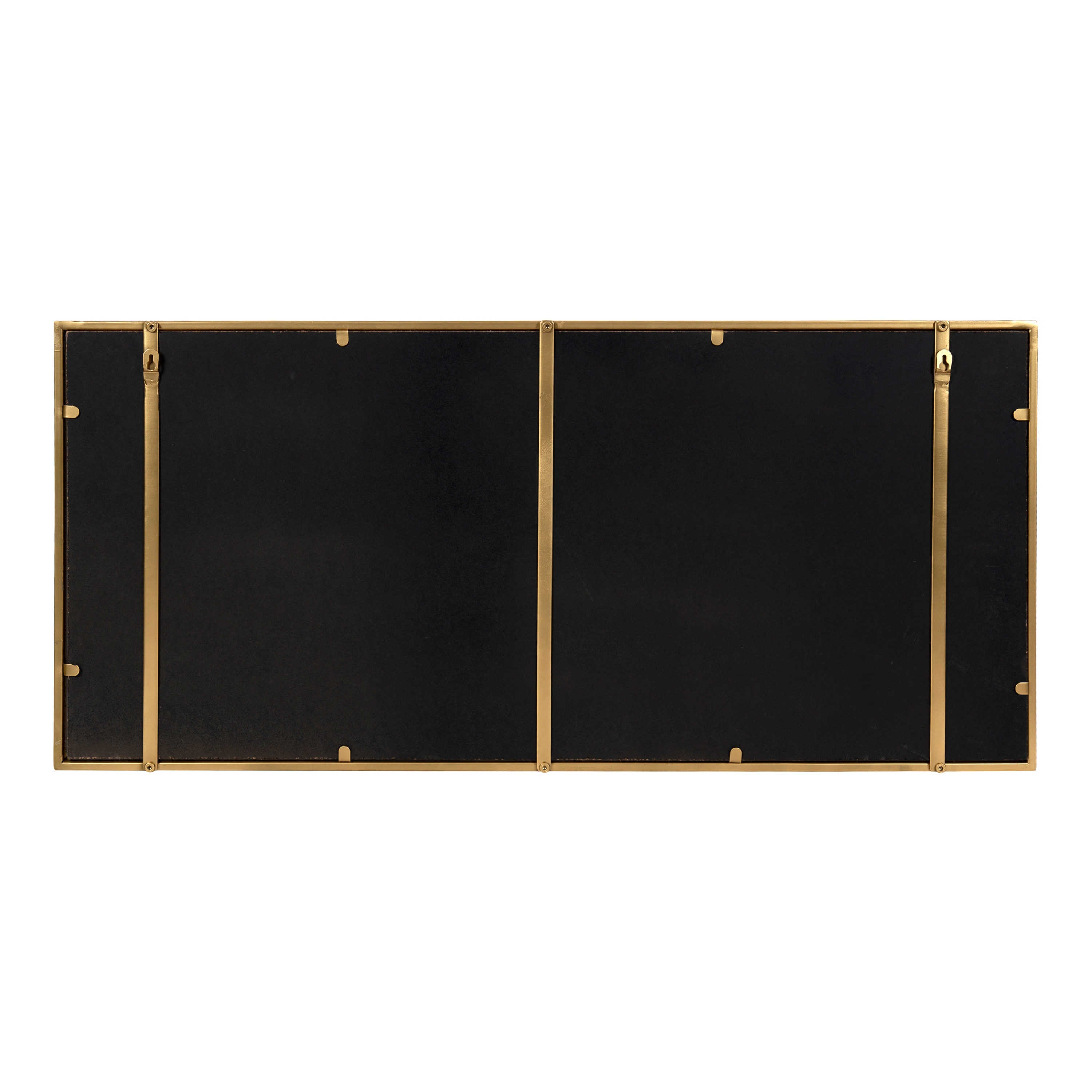 Kate and Laurel Jackson 40-in W x 18-in H Gold Framed Wall Mirror in ...
