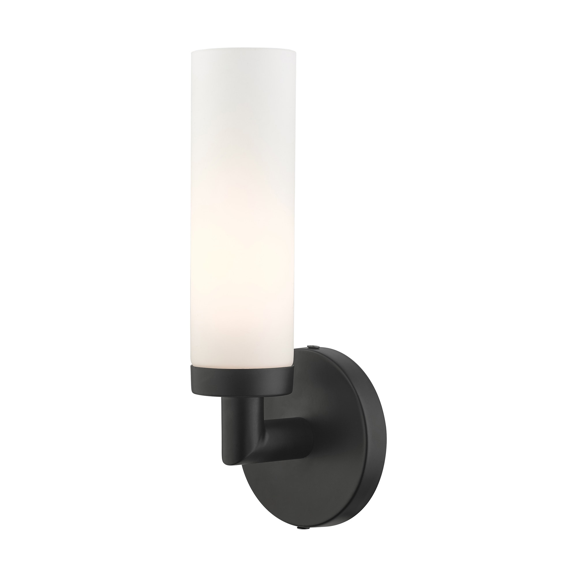 Livex Lighting 10103-04 Aero 4.25-in W 1 -Light Matte Black Wall Sconce