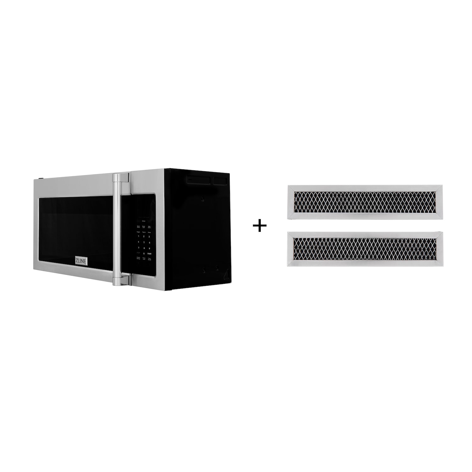 ZLINE KITCHEN & BATH MWO-OTRCFH-30 1.5-cu ft 29.75-in Over-the-Range Convection Microwave with Sensor Cooking ( Stainless Steel )
