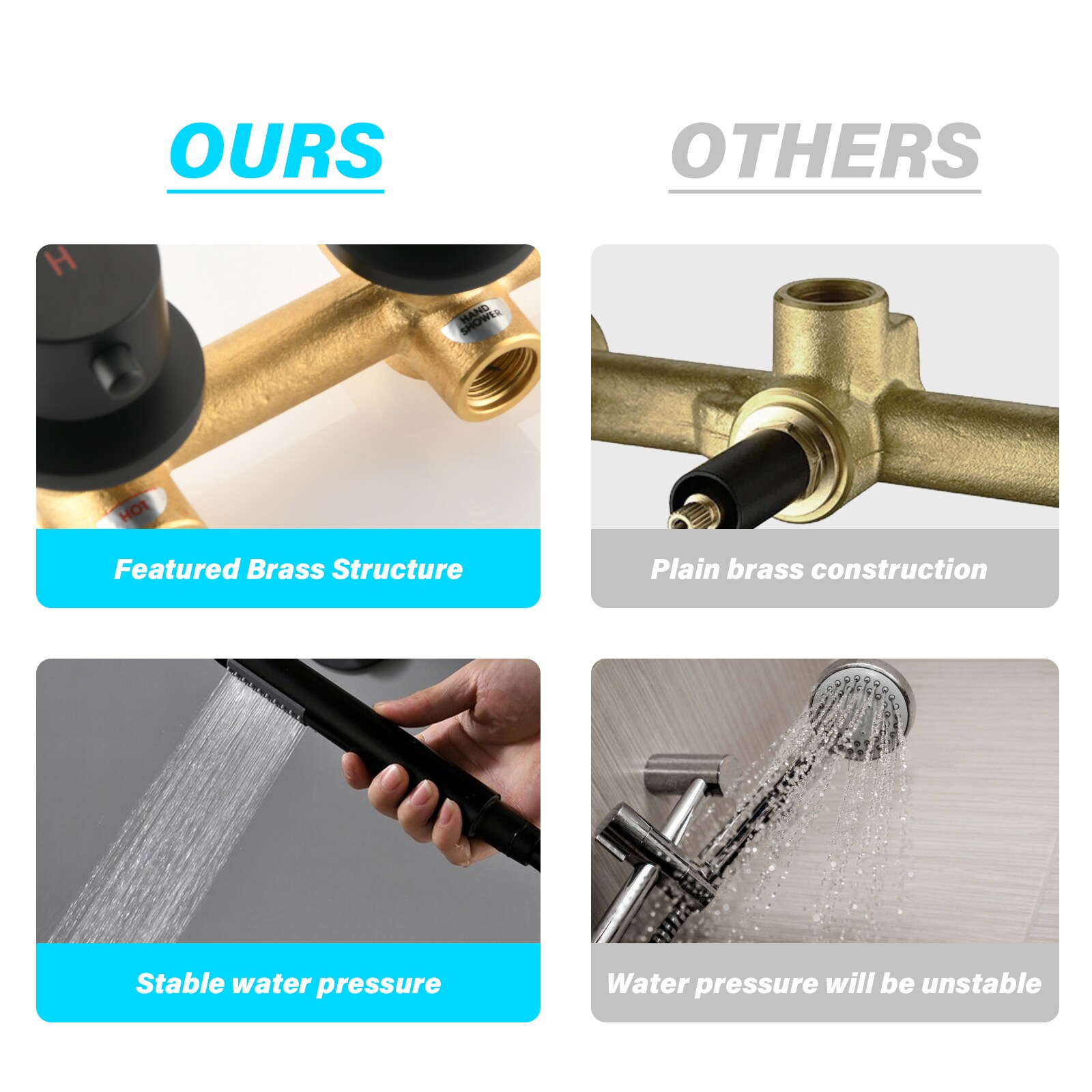 Flynama XY-Q-2135BN1P1 Showerhead-Bar-Panels - View #7