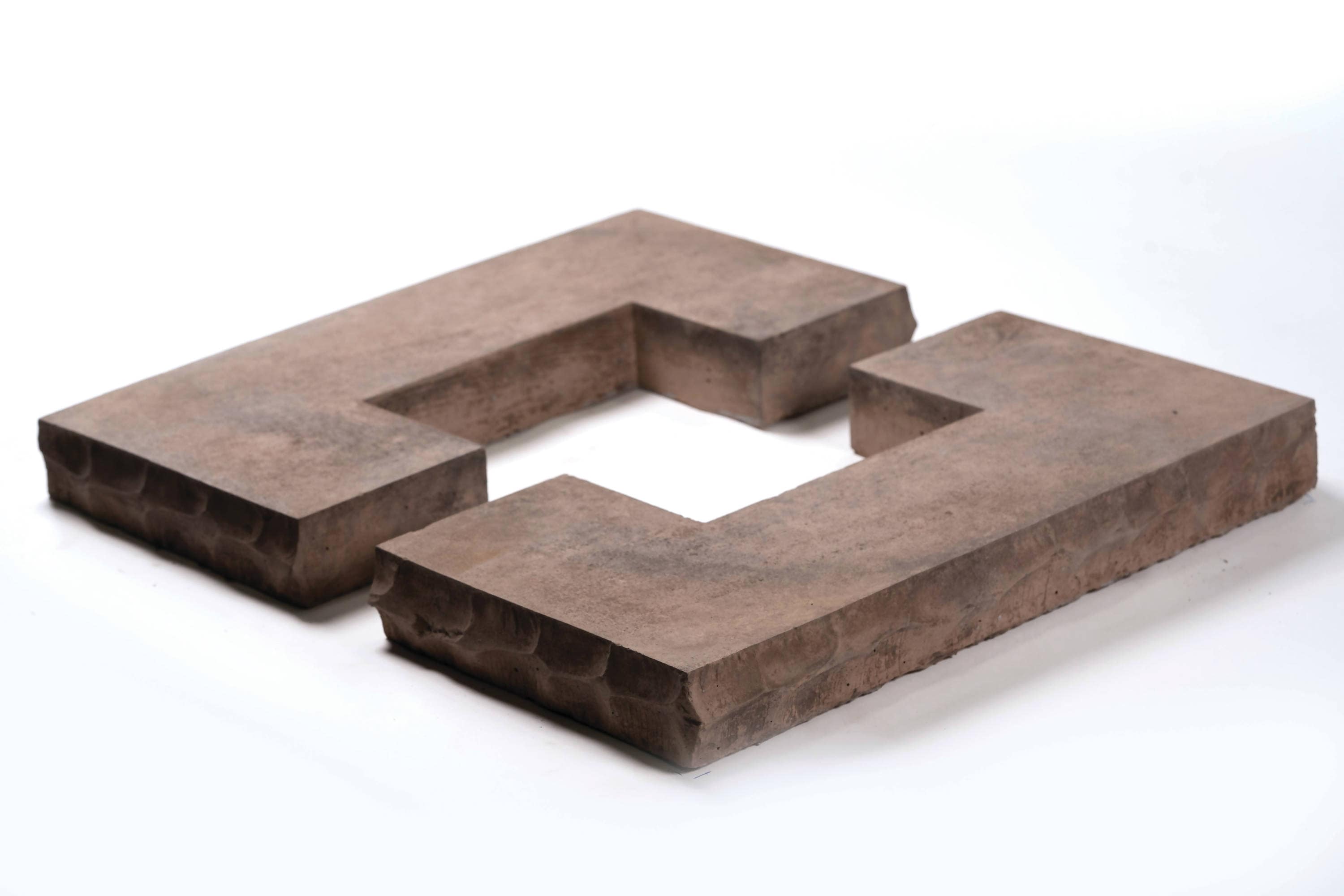 ClipStone CSS.413.011.8F 18-in x 18-in CapStone 2.25 Square feet Walnut Manufactured stone veneer