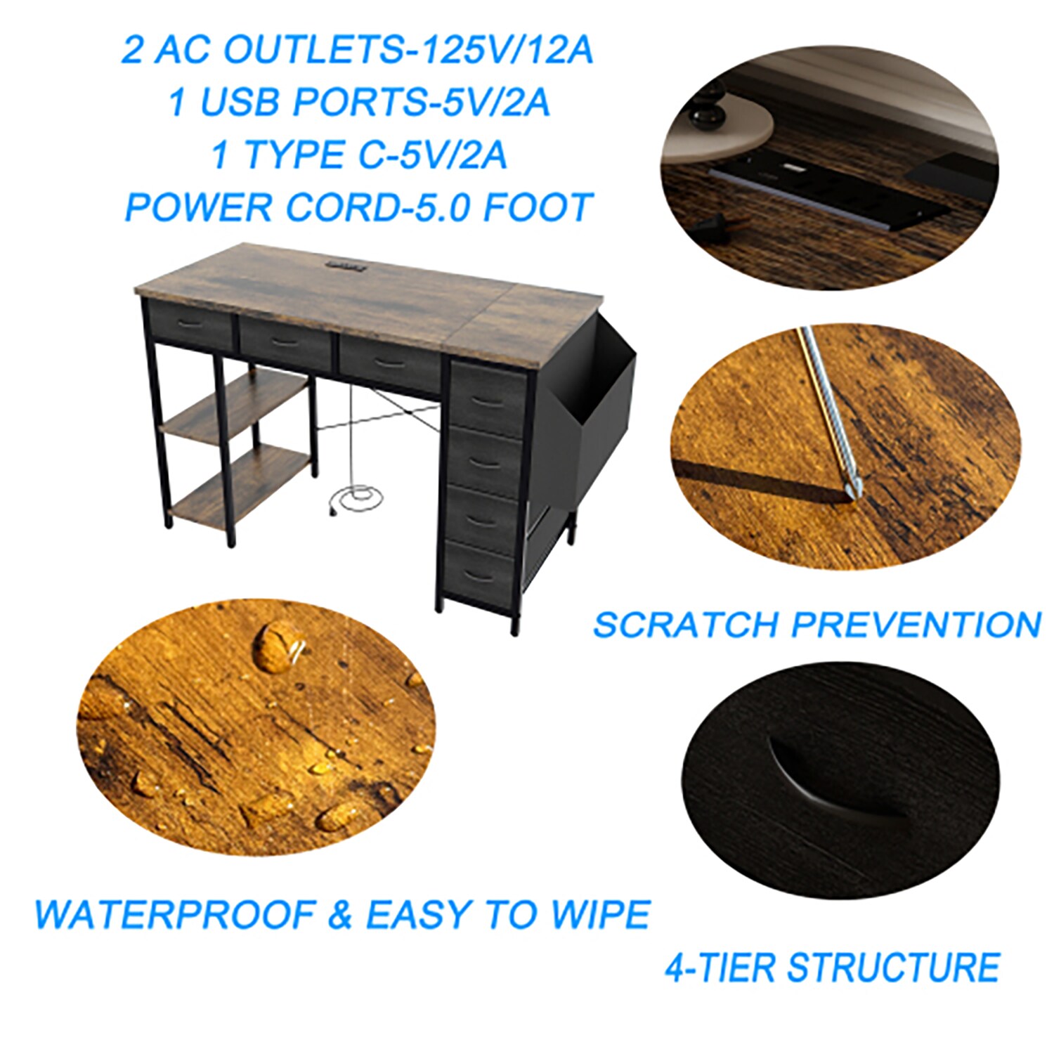 GZMR GZ-JV10523BK desks - View #3