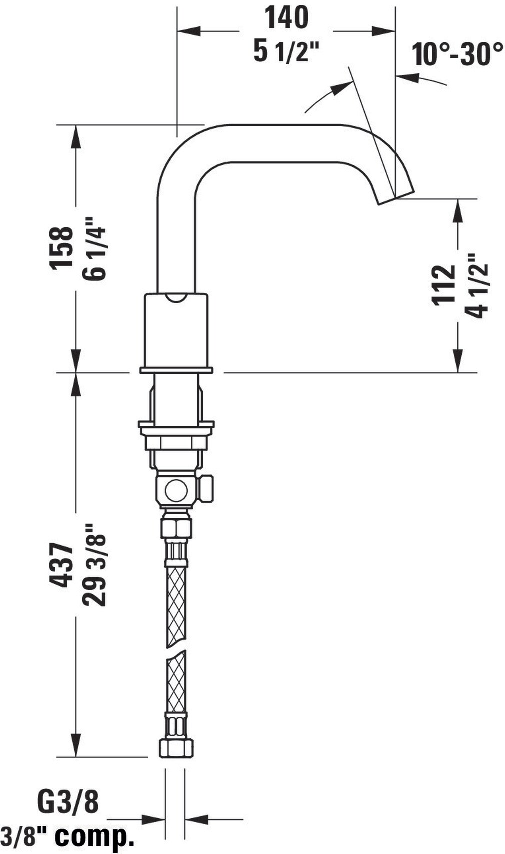 Duravit C11060003U10 Lavatory-Faucets - View #2