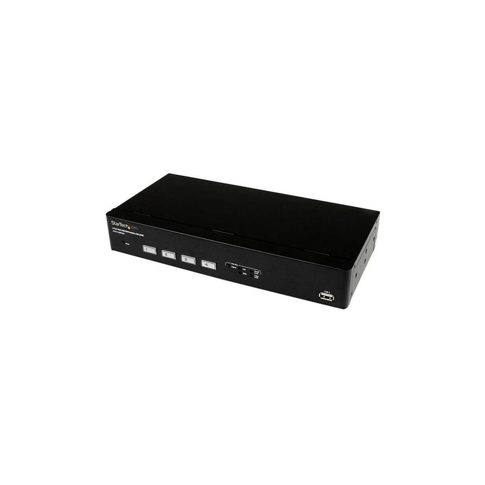 StarTech TCNCD384855  ST-SV431USBDDM 4 Port USB VGA KVM Switch with DDM Fast Switching Technology and Cables