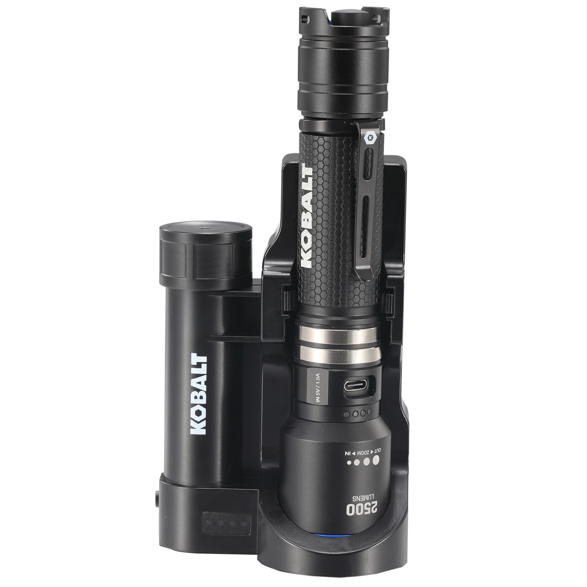 Kobalt KFHLST2500DP 2500-Lumen 4 -Mode LED Rechargeable Flashlight