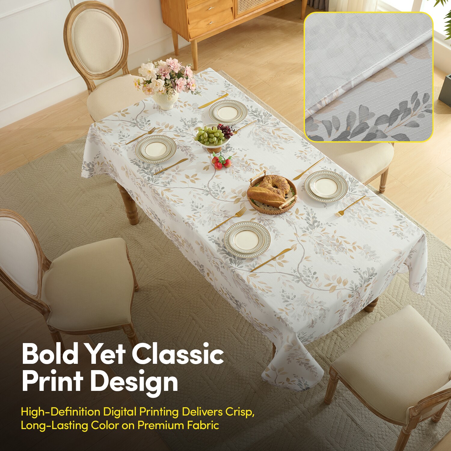 Sweet Home Collection LOW-TC-WYN-60102 Table-Covers - View #5
