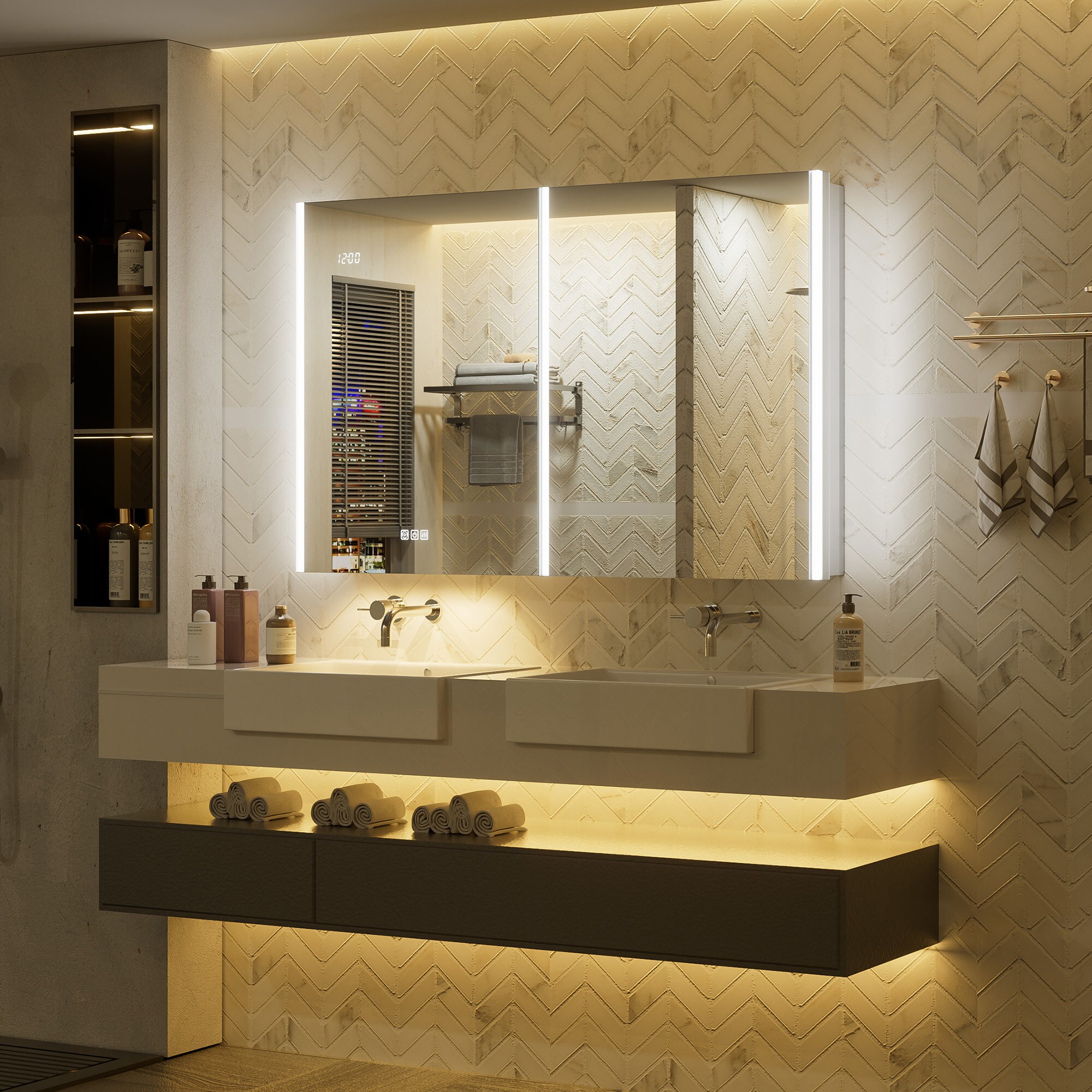 QueenFun MCAL4830 Bathroom-Medicine-Cabinets - View #3